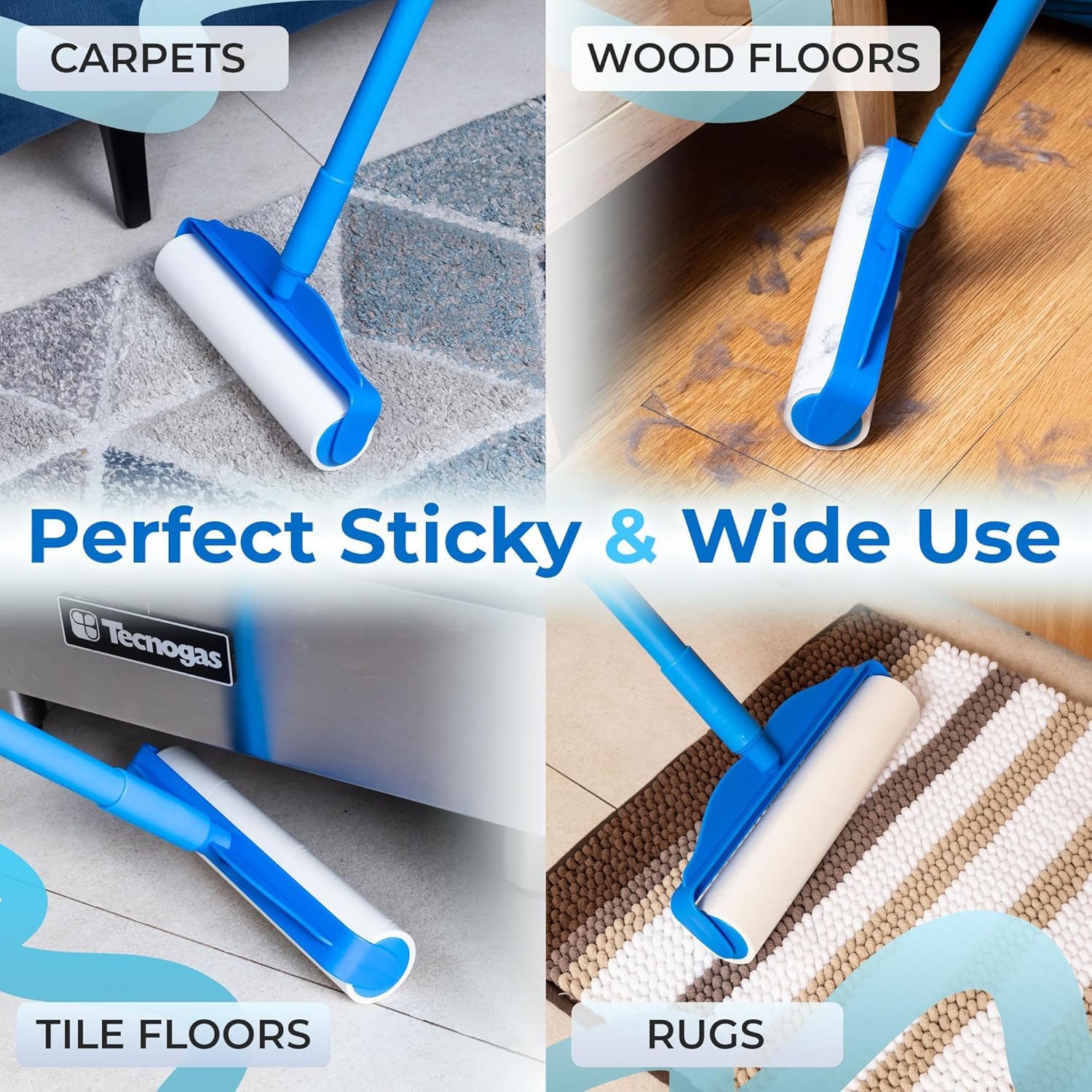 Large Lint Roller with 3 Refills