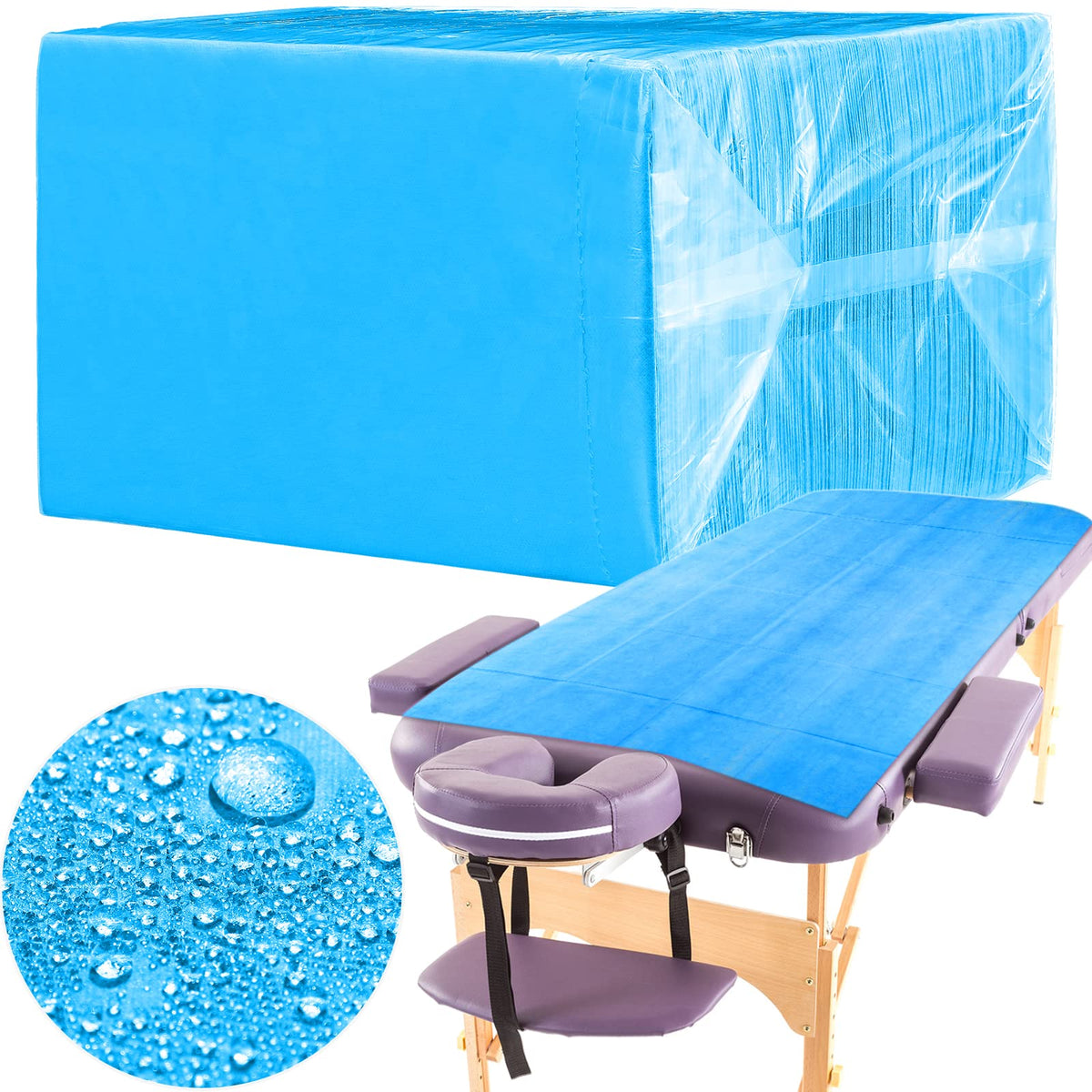 100 Pcs 31.5 x 71 Inch Disposable Bed Sheets Oil