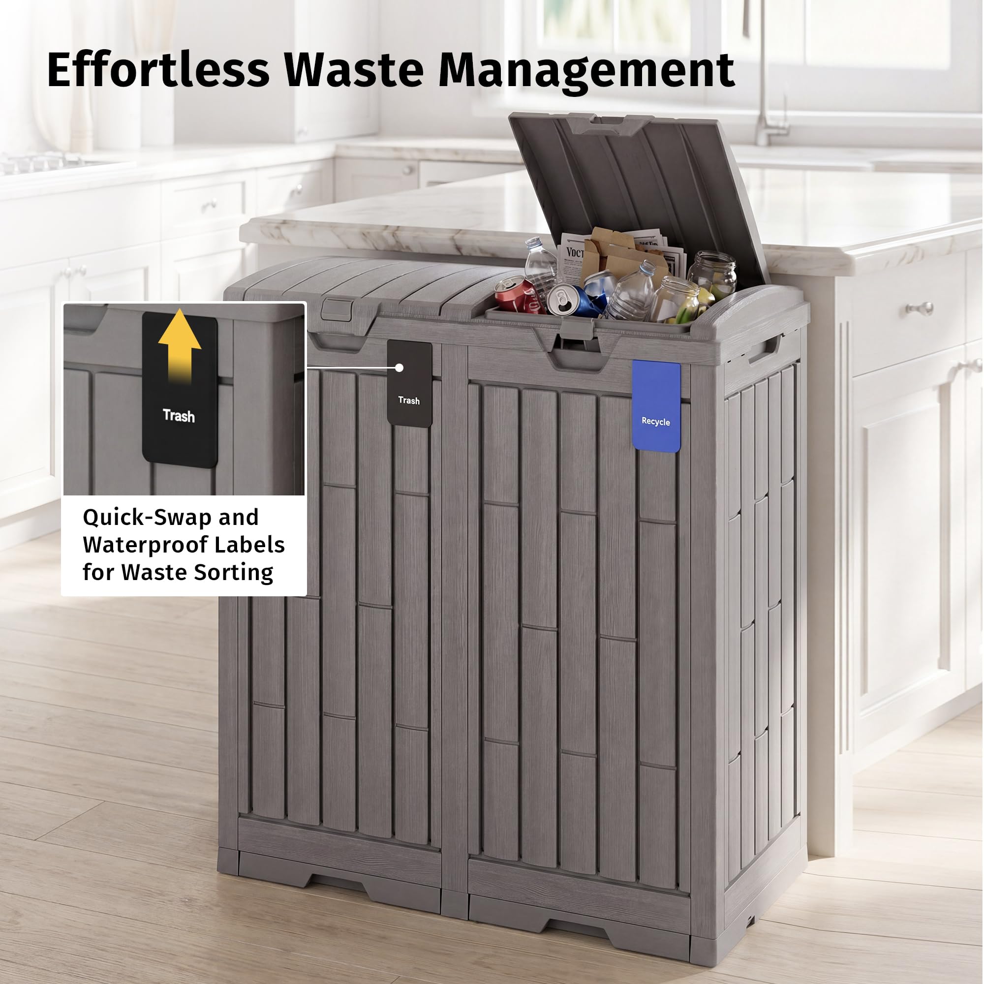 76 Gallon Outdoor Trash Can