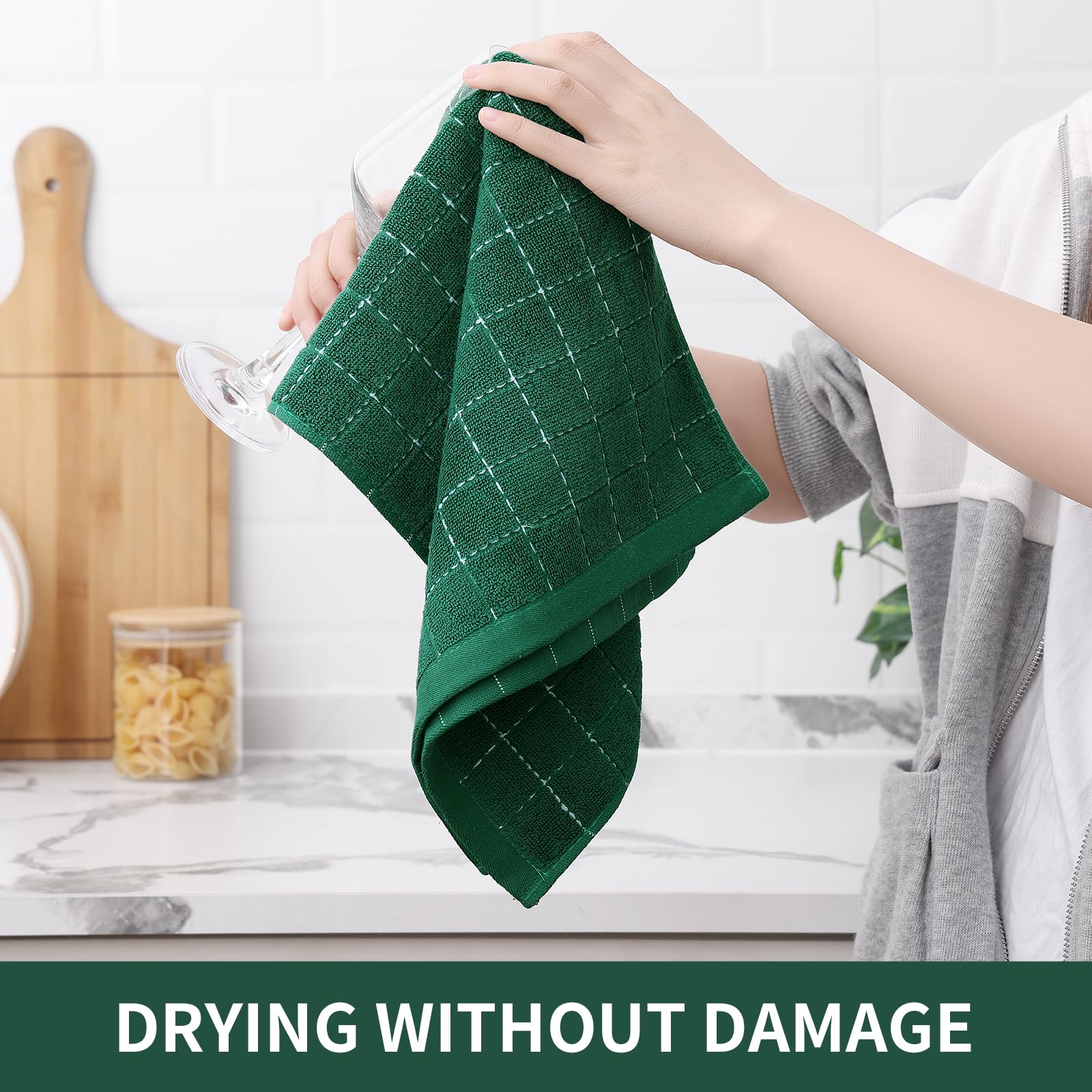 100% Cotton Terry Kitchen Towels (4 Count)