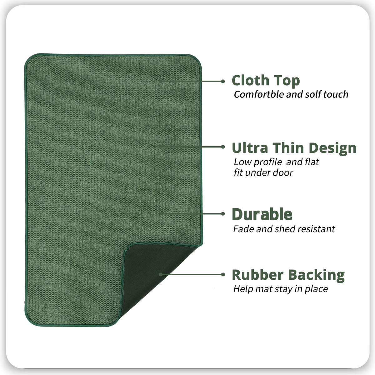 Bath Mat Set 2 Pieces (6.53 Sq Ft)