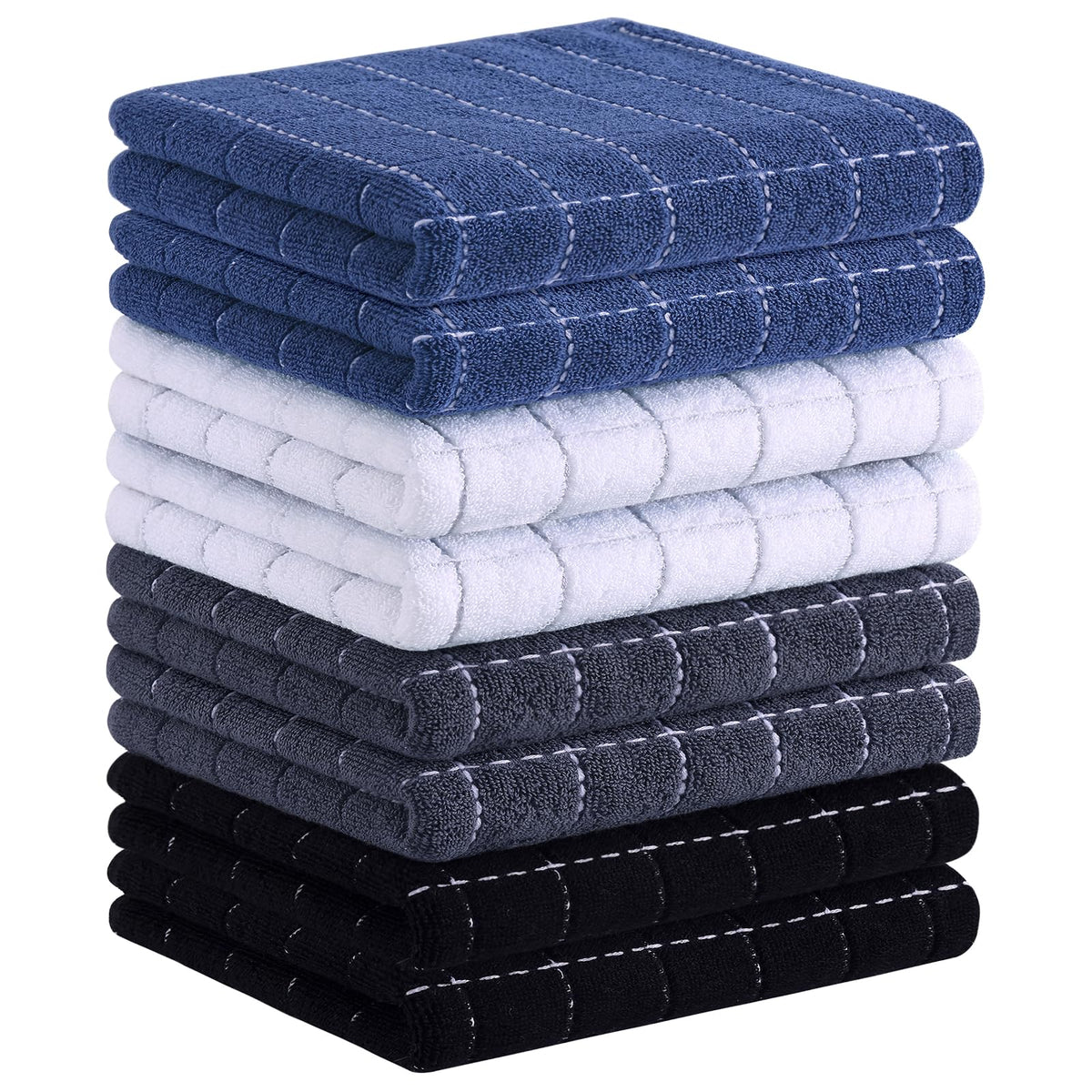 100% Cotton Terry Kitchen Towels (8 Count)