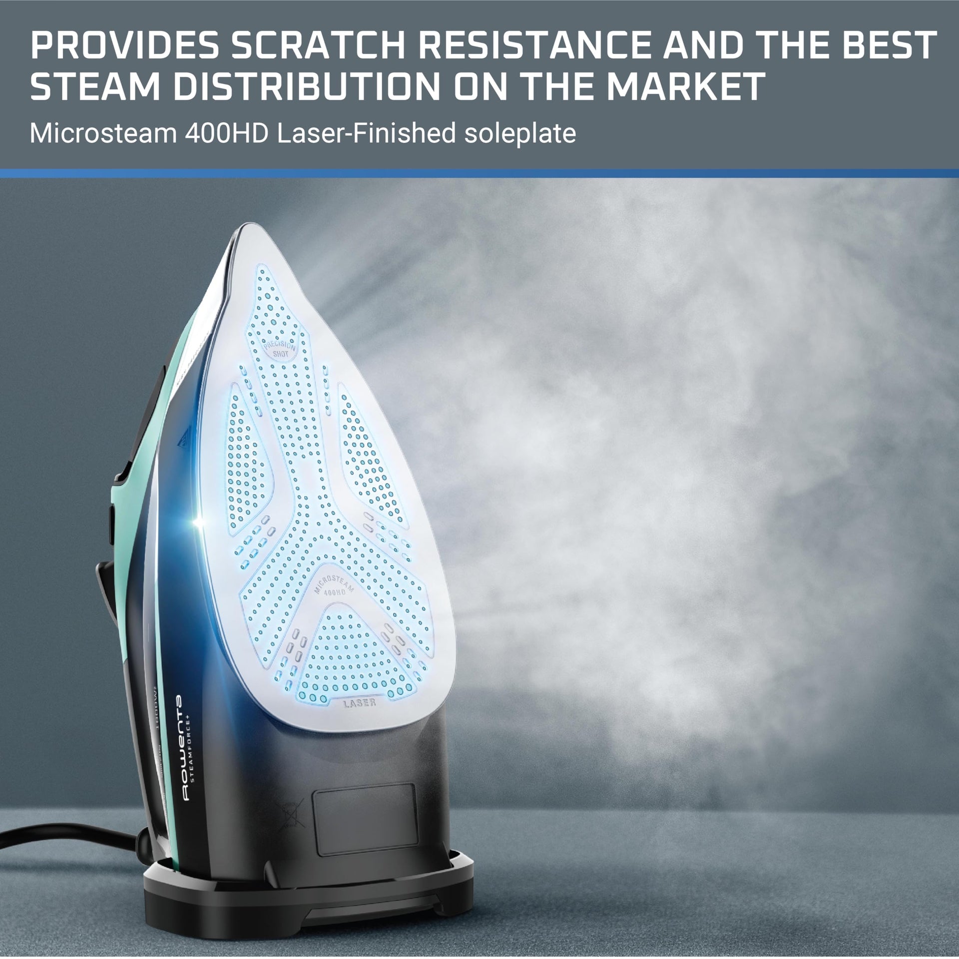Steam Force Stainless Steel Soleplate Steam Iron for Clothes