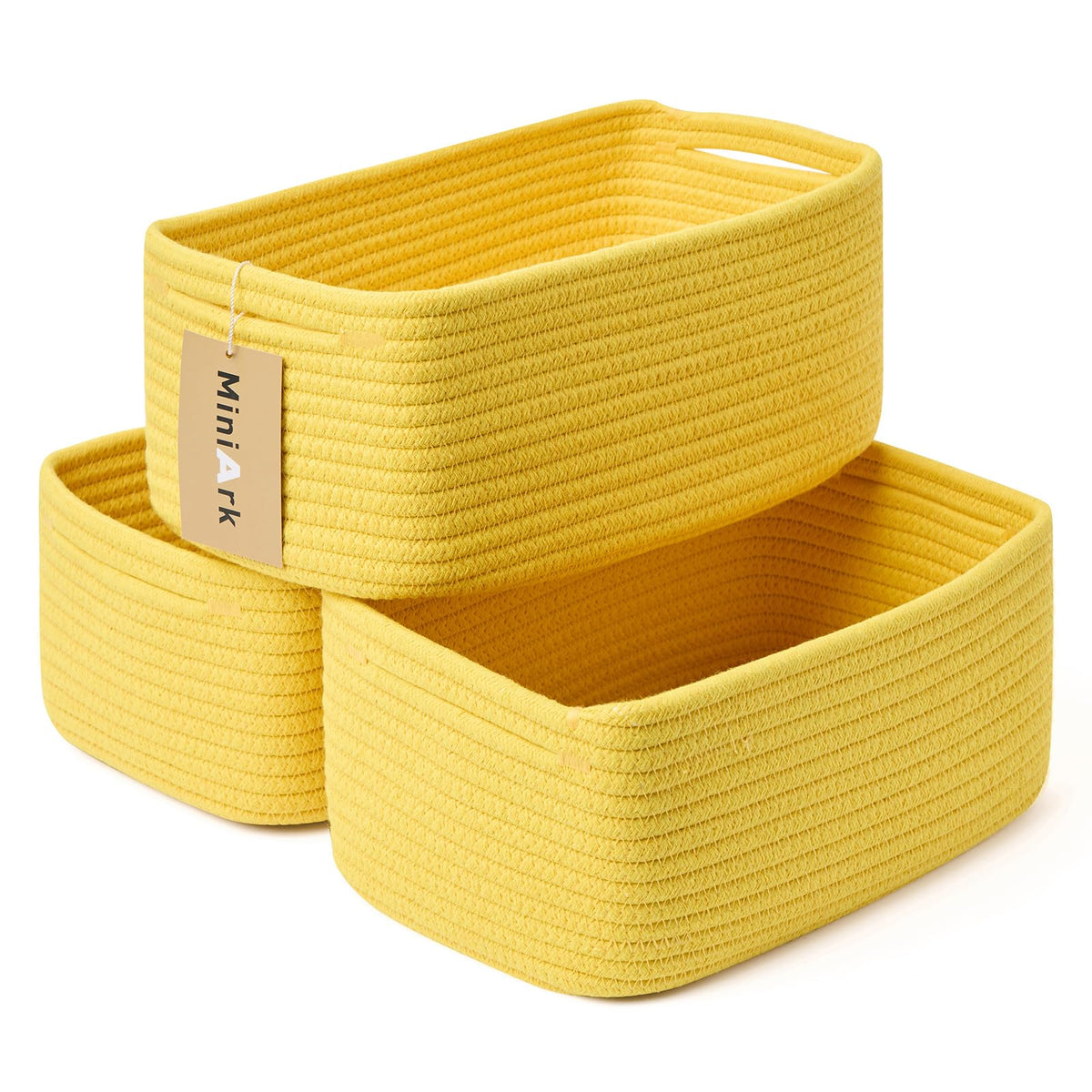 Small Storage Baskets for Organizing (3 Count)