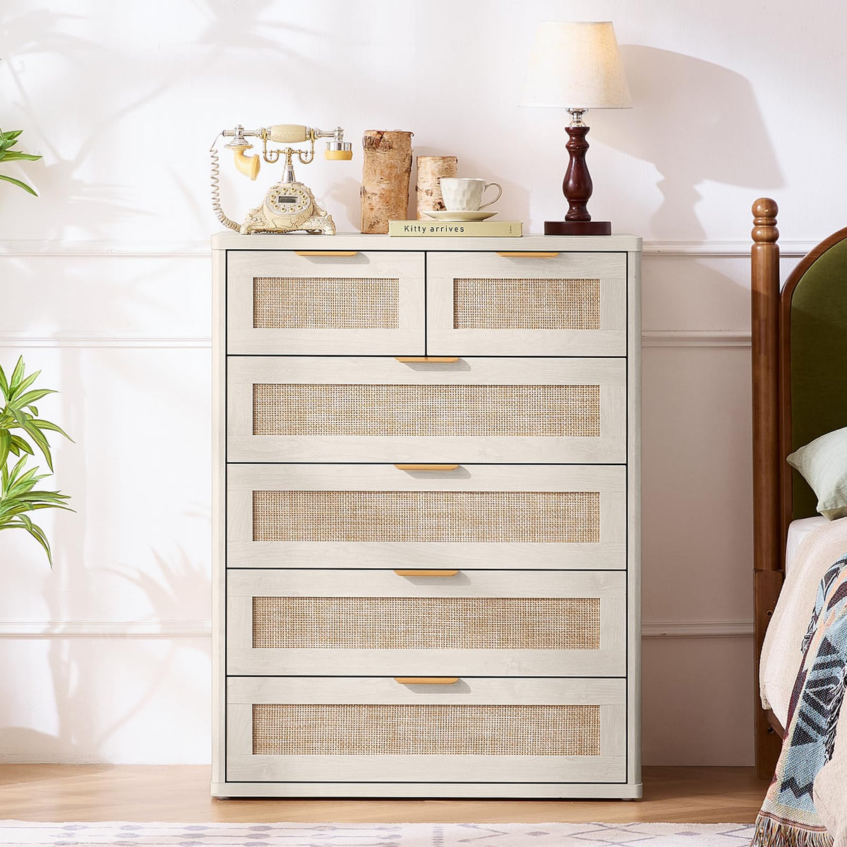 Rattan Dresser for Bedroom Set 2
