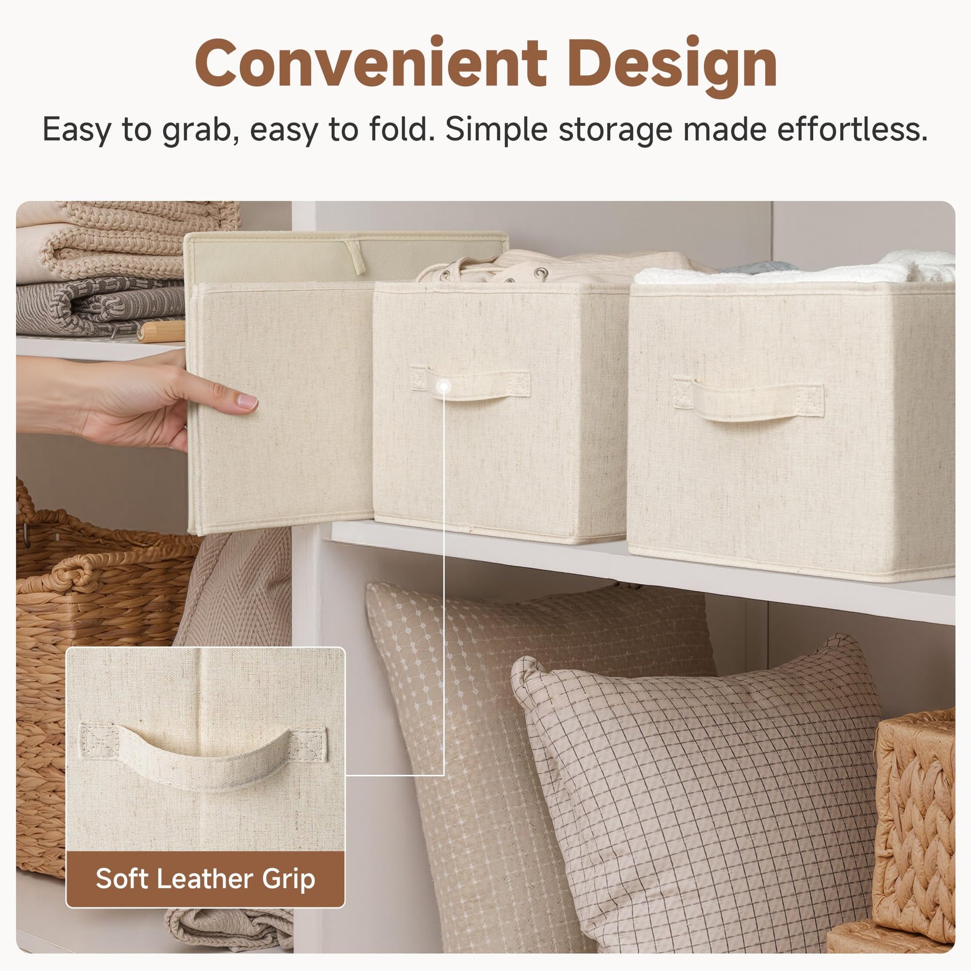 Closet Storage Bins (3 Count)