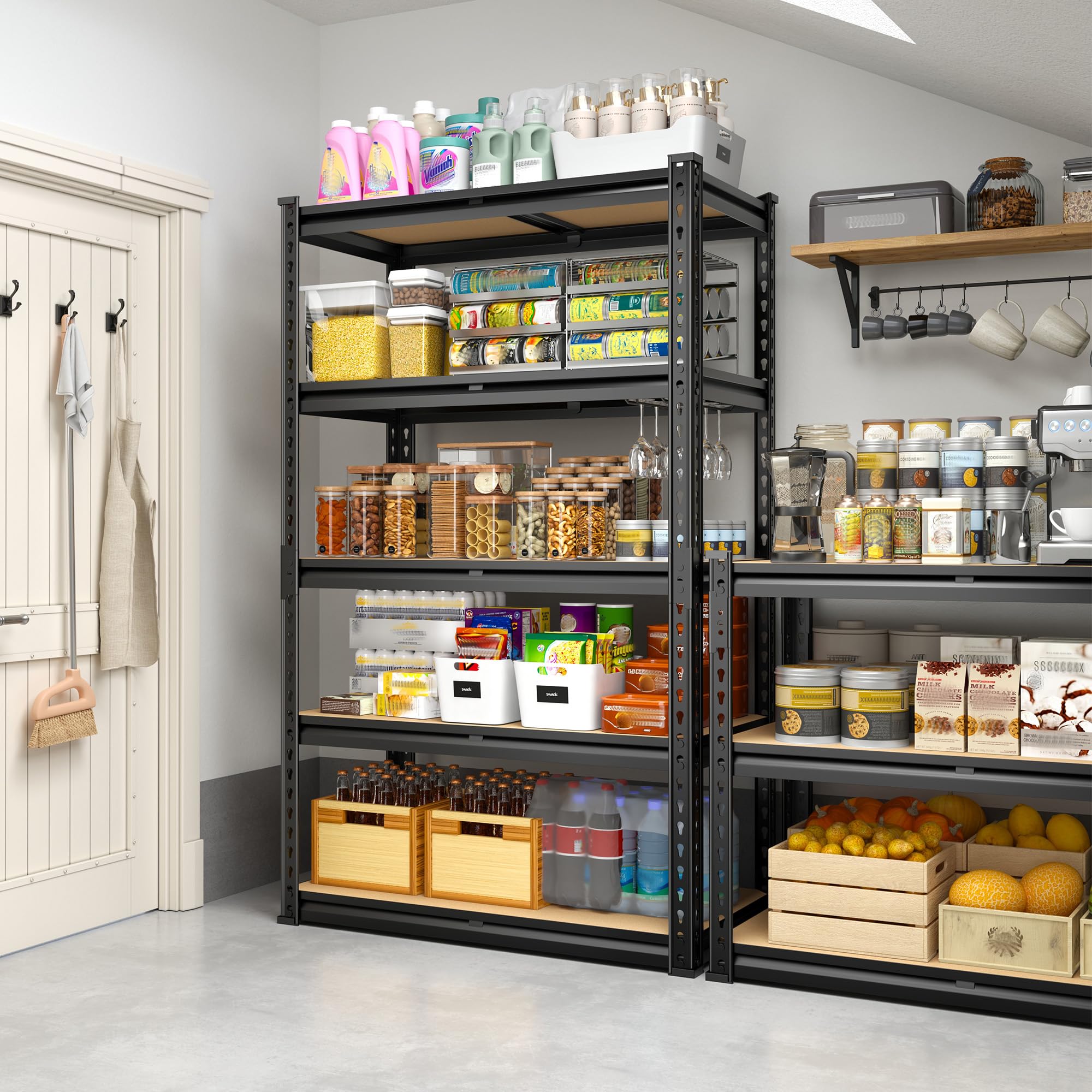 Storage Rack 60.01" H x 28.01" W x 14.01" D Shelves for Closet