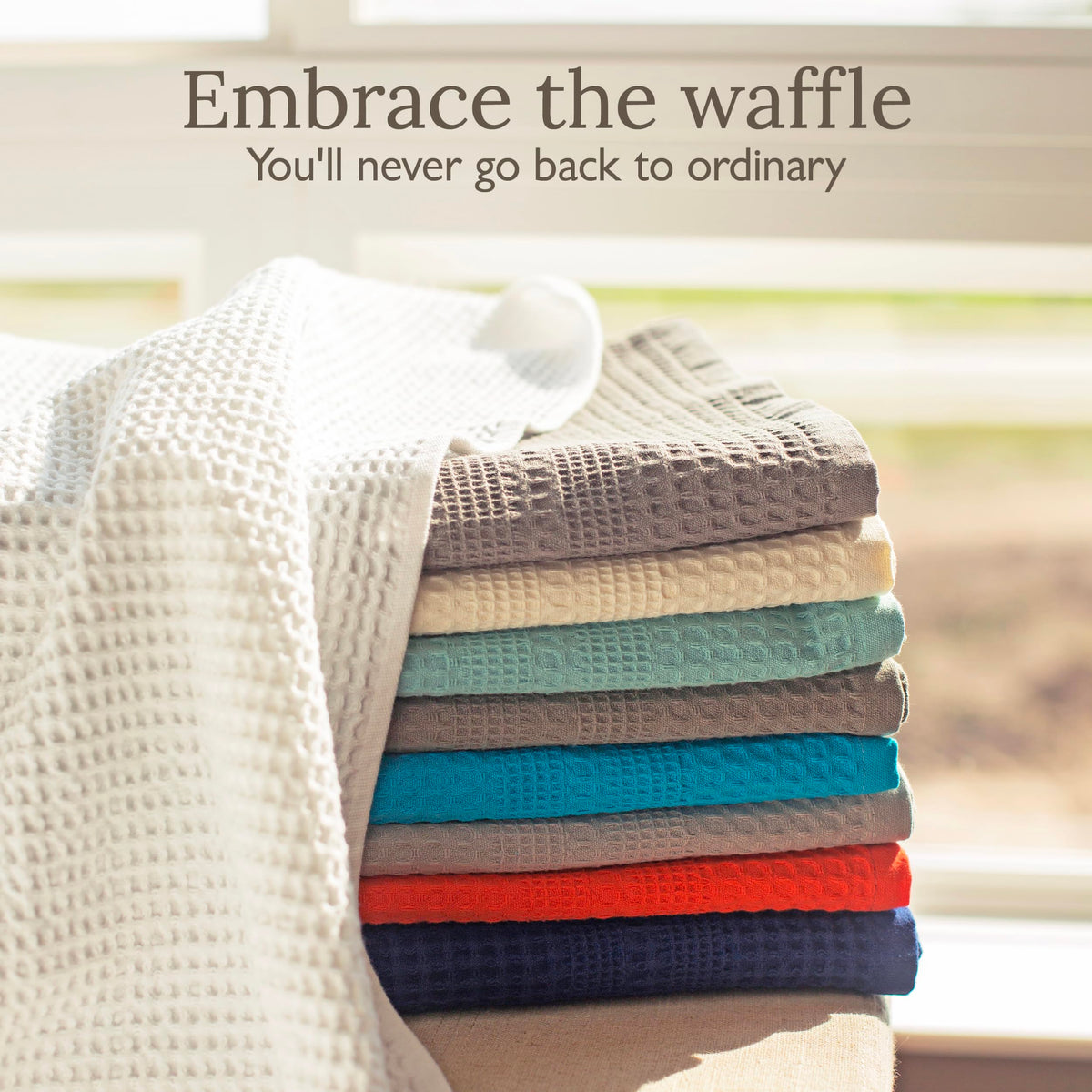 Waffle Towel Set Quick Dry Thin