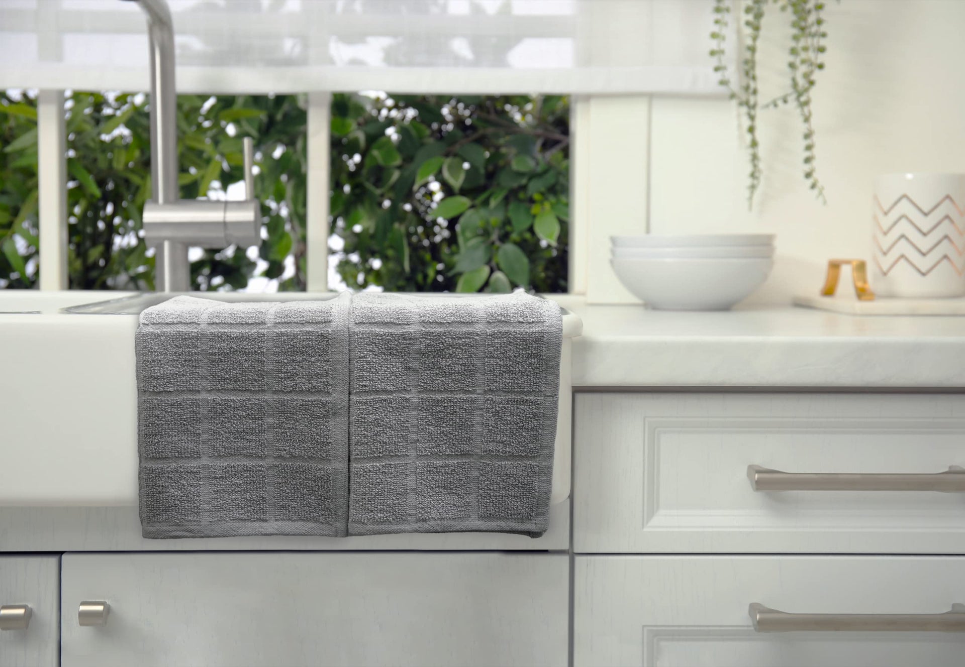 100% Cotton Terry Dish Cloth & Dish Towel (6 Count)