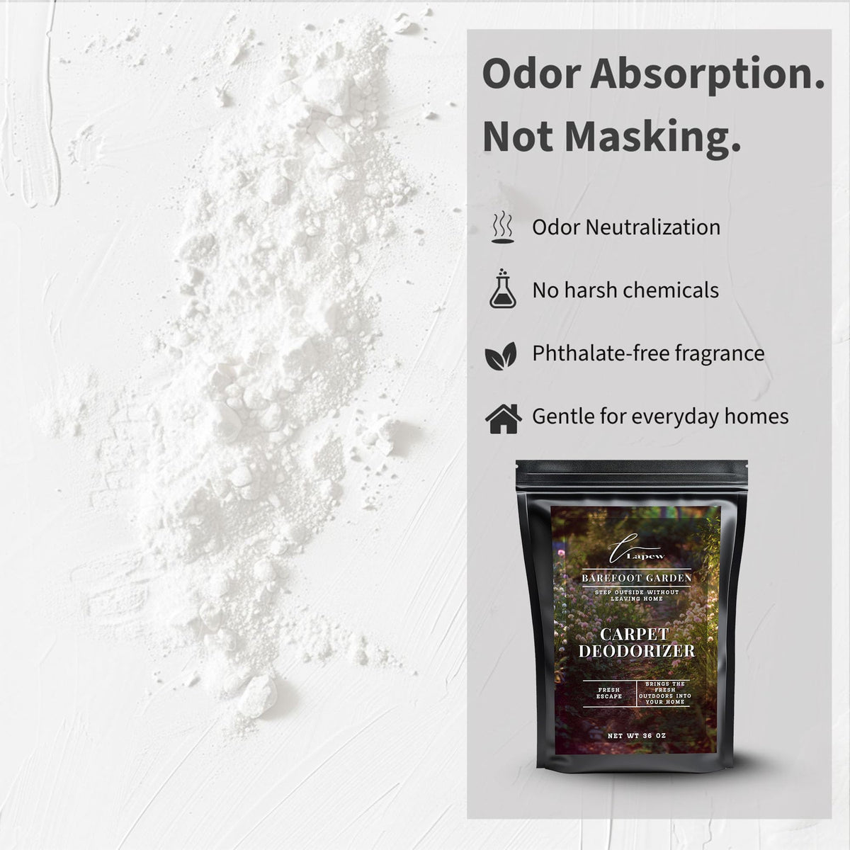 Barefoot Garden Carpet Deodorizer Powder (36 Ounce)