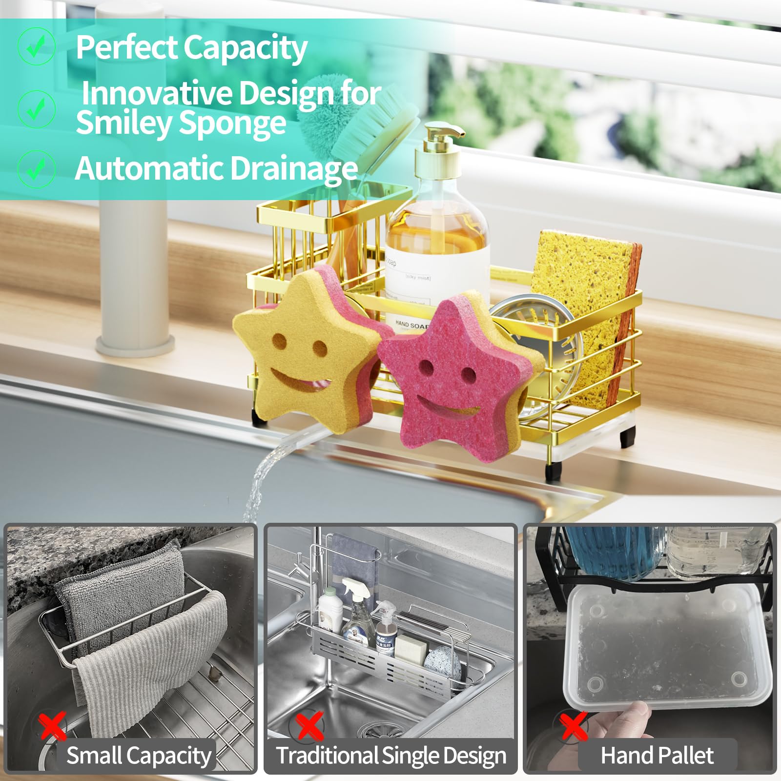 Sink Caddy Sponge Holder