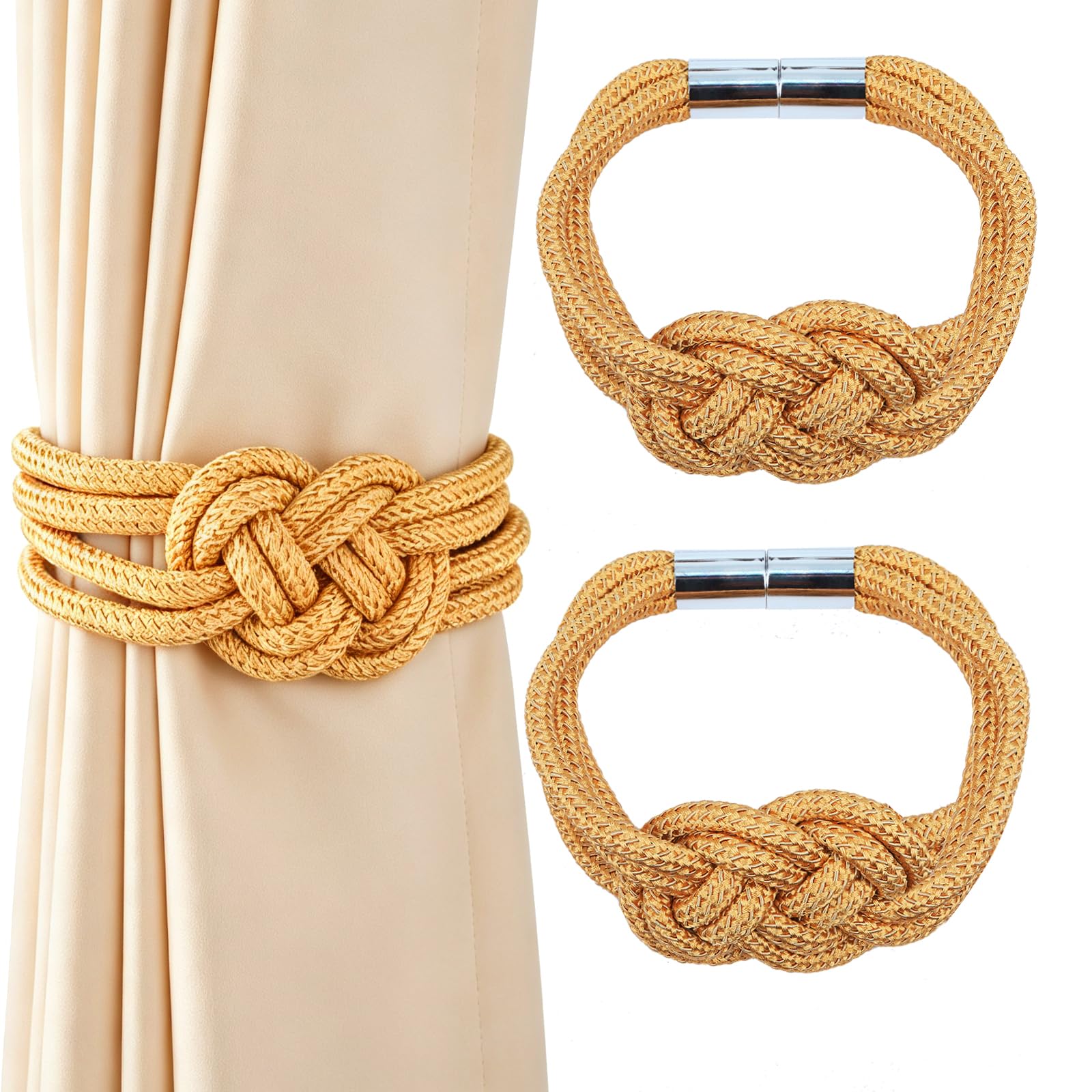 2 Pack Magnetic Curtain Tiebacks (2 Count)