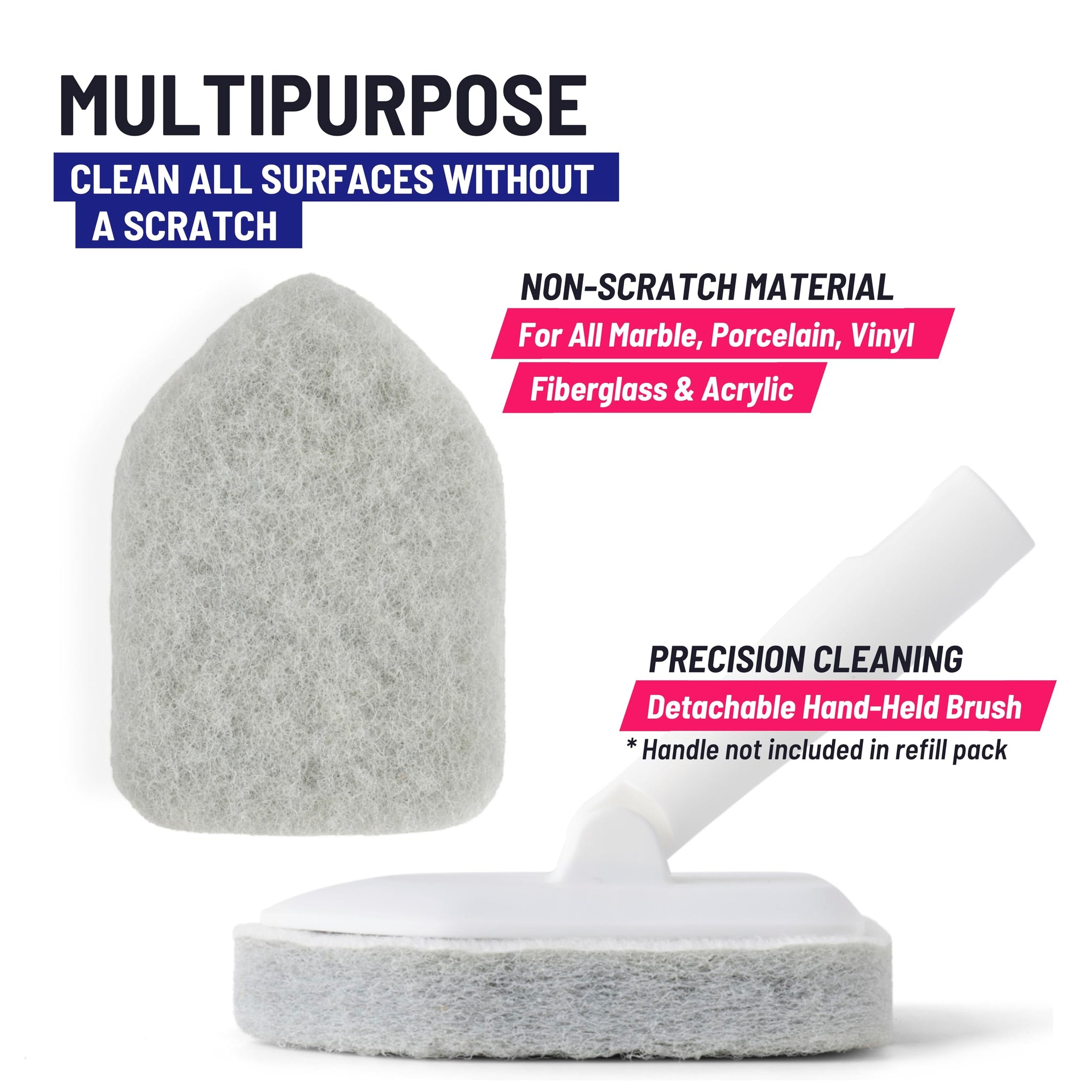Scrubber Sponge Refill for 3 in 1 Moku Home Shower Scrubber (2 Count)
