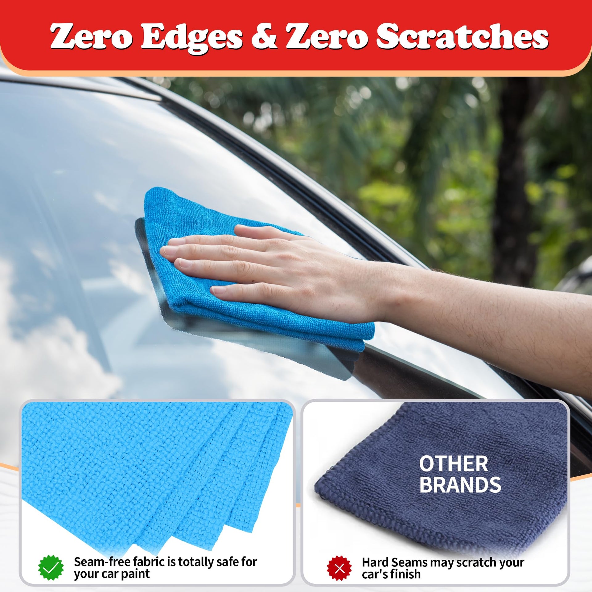 Shop Towels Microfiber Cleaning Cloth Bulk (24 Count)