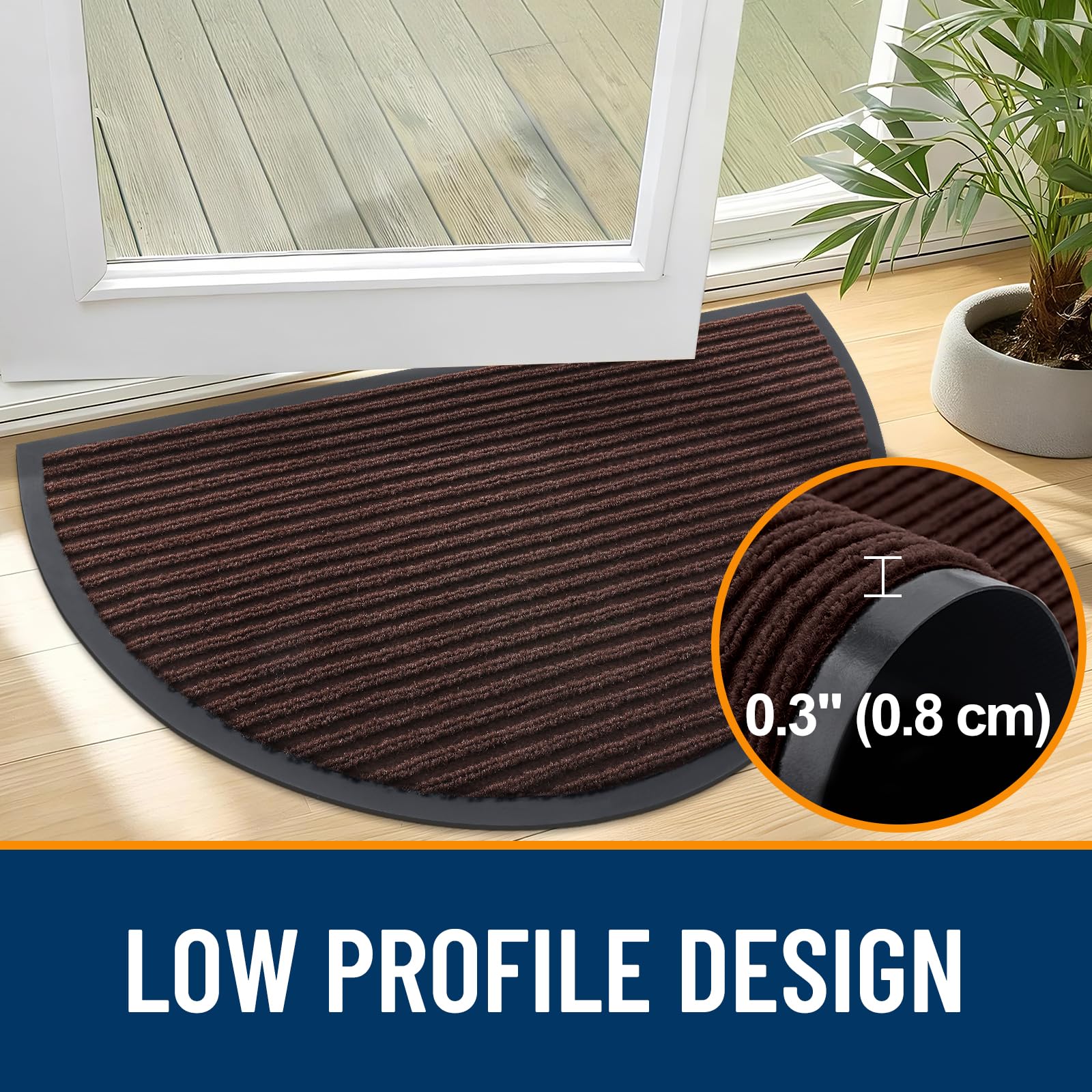 Half Circle Front Door Mat 40x32