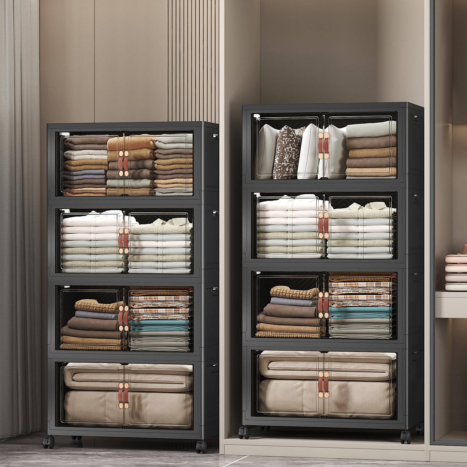 Stackable Storage Bins (8 Count)