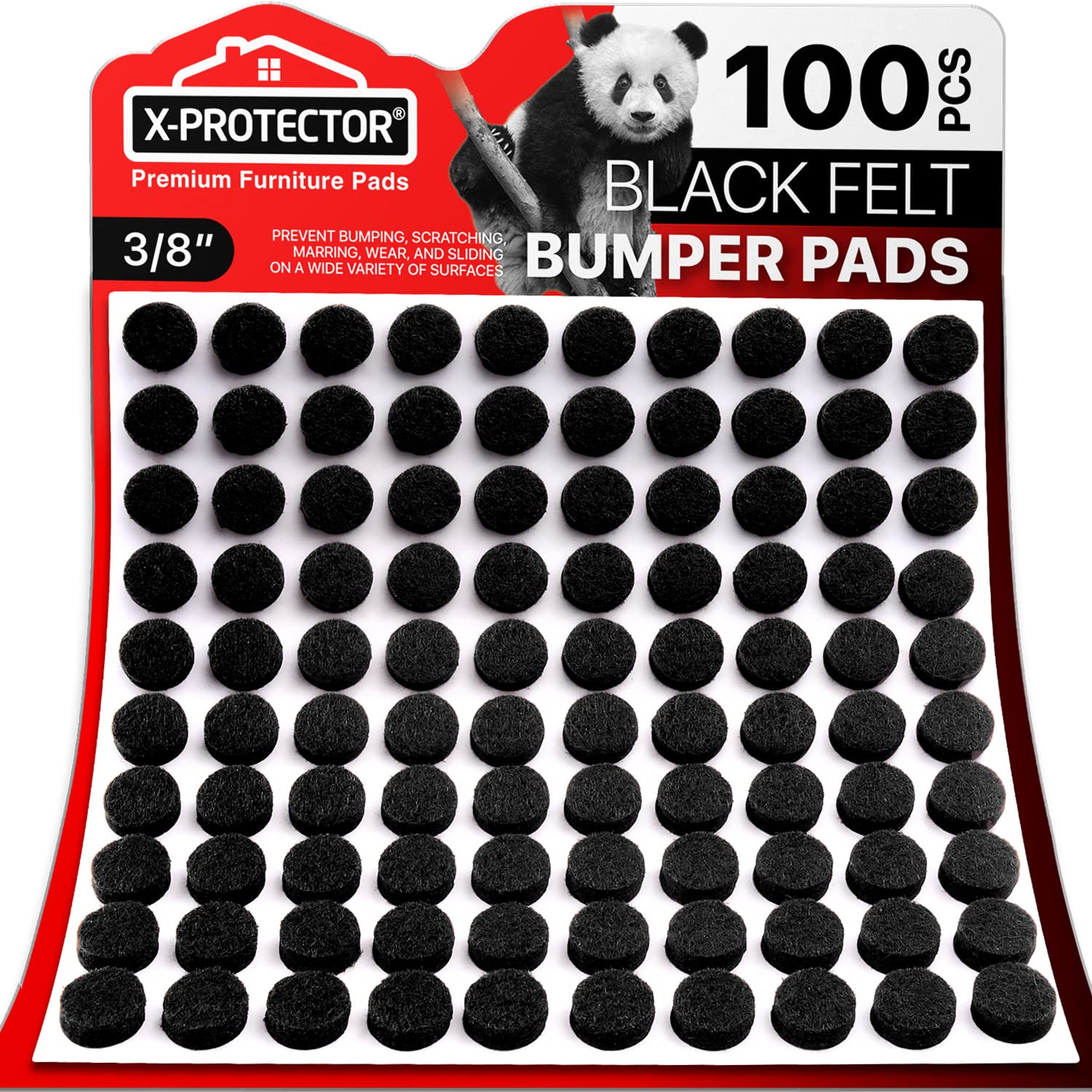 Cabinet Door Bumpers X (100 Count)