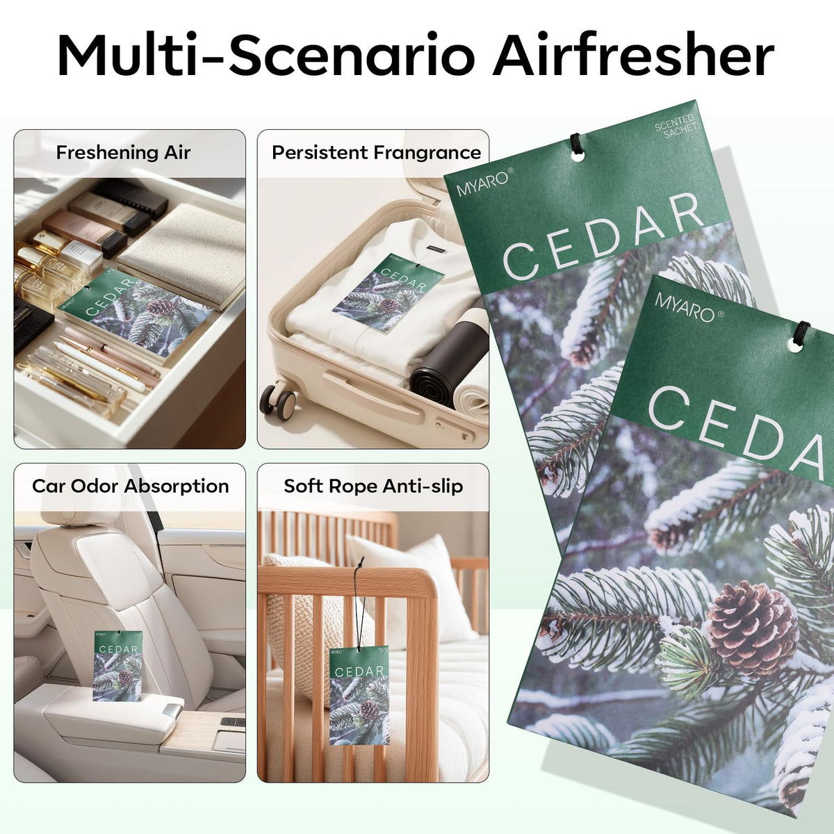 20Pcs Cedar Scented Sachets (20 Count)