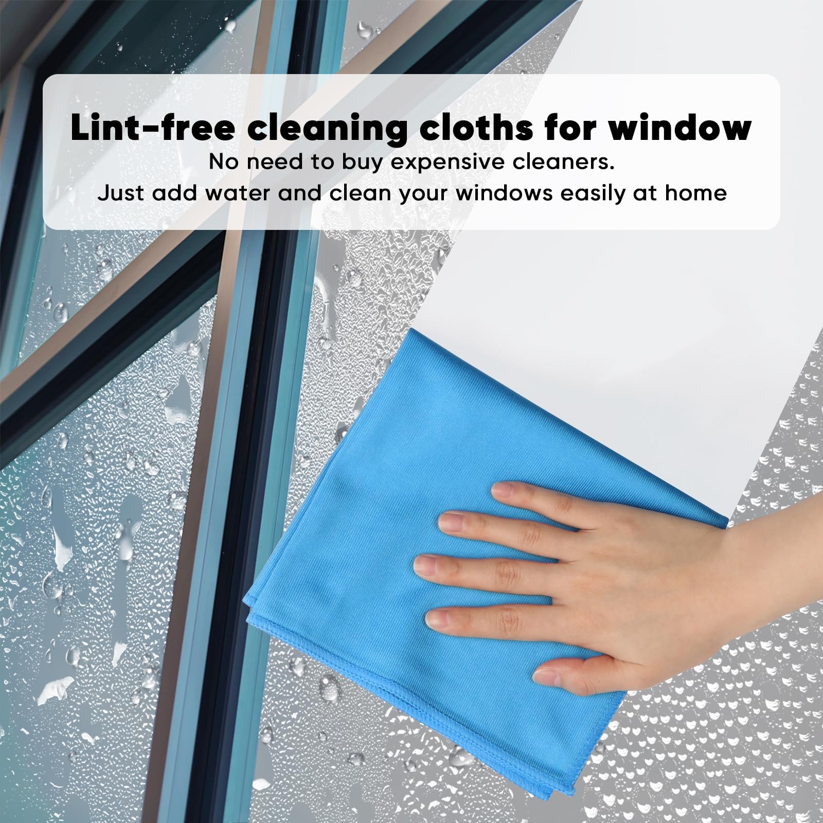 Microfiber Glass Cleaning Cloth 12 PK (12 Count)