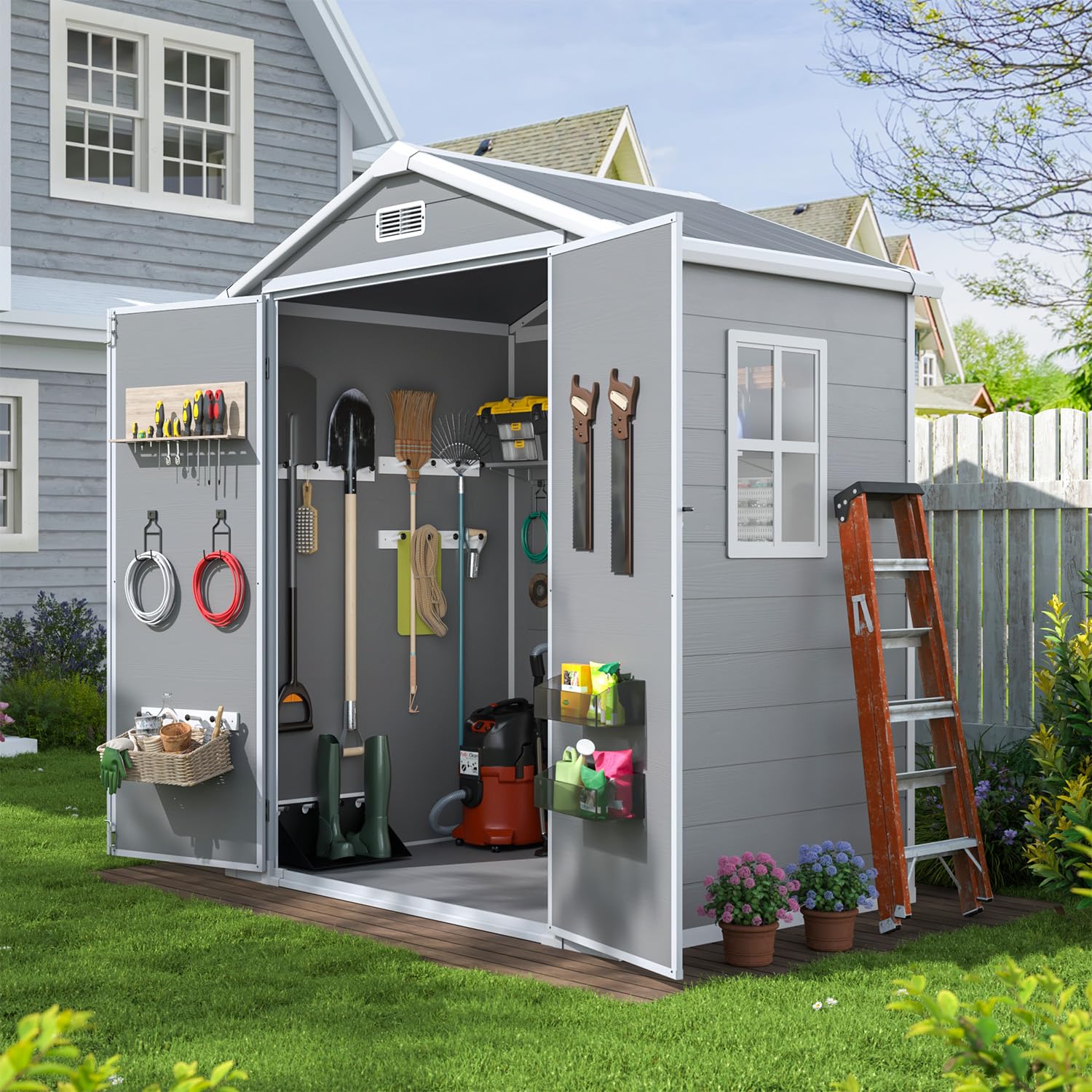 6x4 FT Outdoor Storage Shed