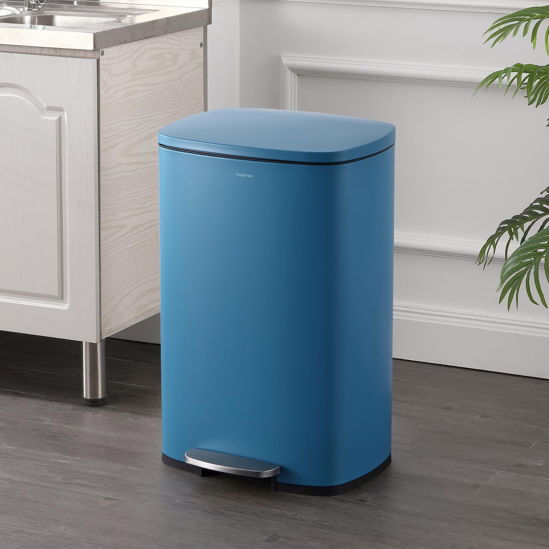 Connor 2 Piece Iron Trash Can (2 Count)