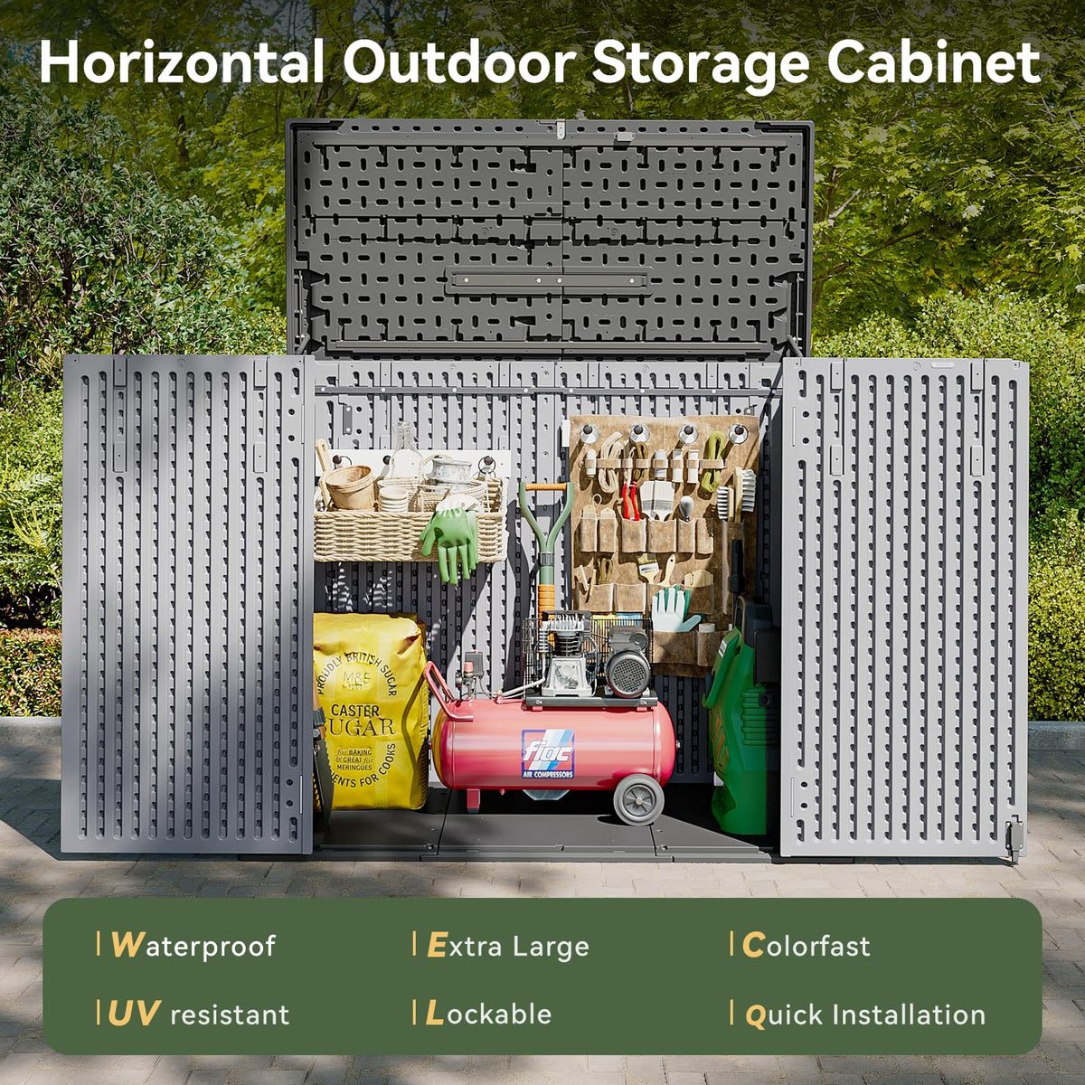Horizontal Storage Sheds 41 Cu.ft