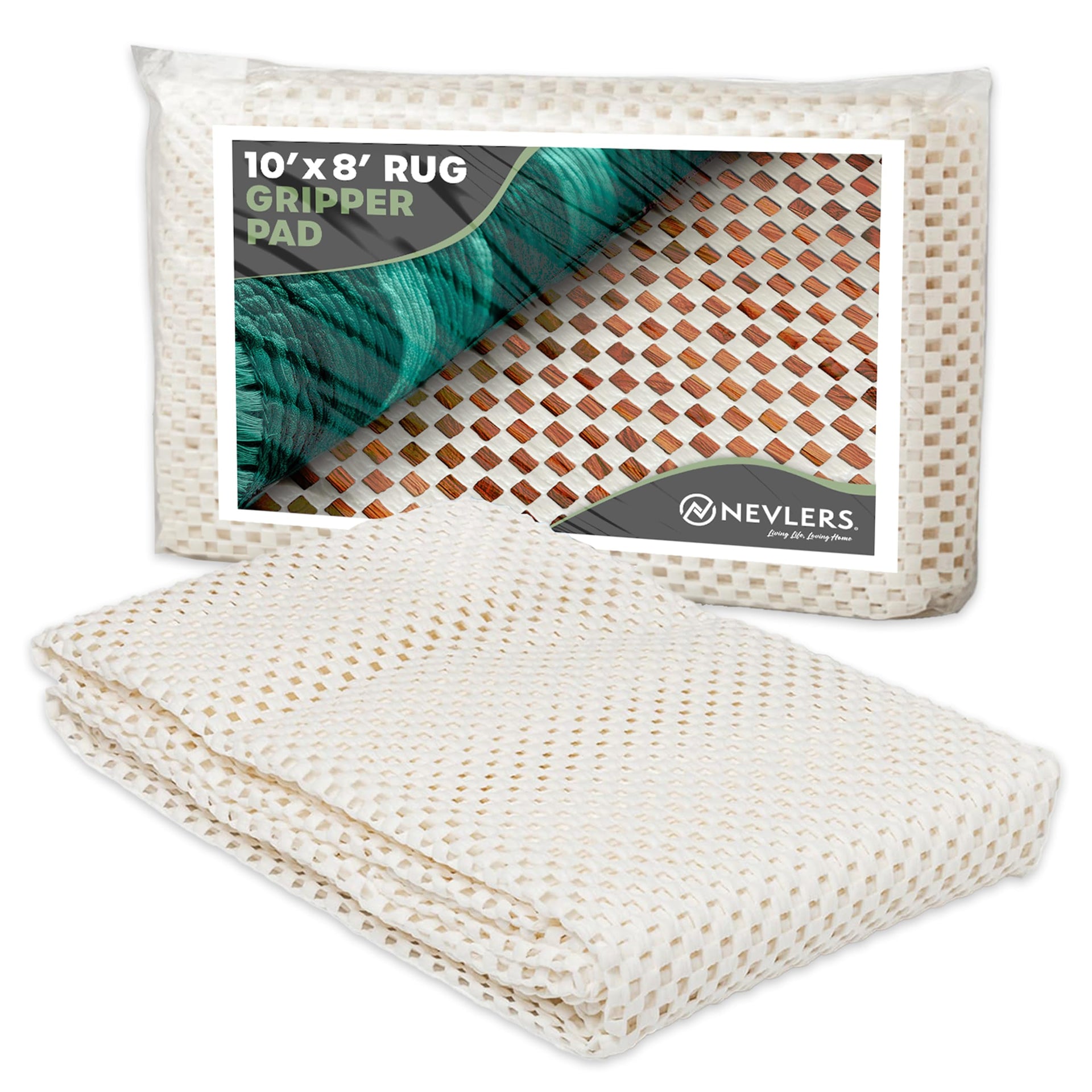 8'x10' Anti Skid Rug Gripper for Hardwood Floors & Other Surfaces (80 Sq Ft)