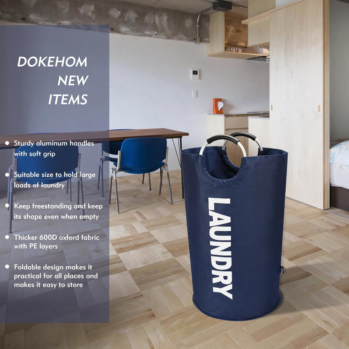 125L X Large Collapsible Washing Laundry Basket Bag - ModHome Supplies