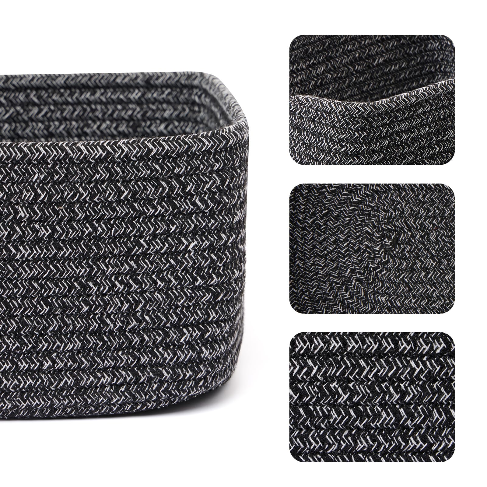 Small Storage Baskets for Organizing (3 Count)