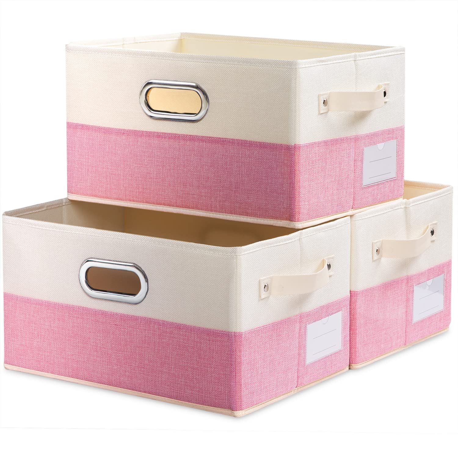 Large Collapsible Storage Baskets for Closet [3 (3 Count)