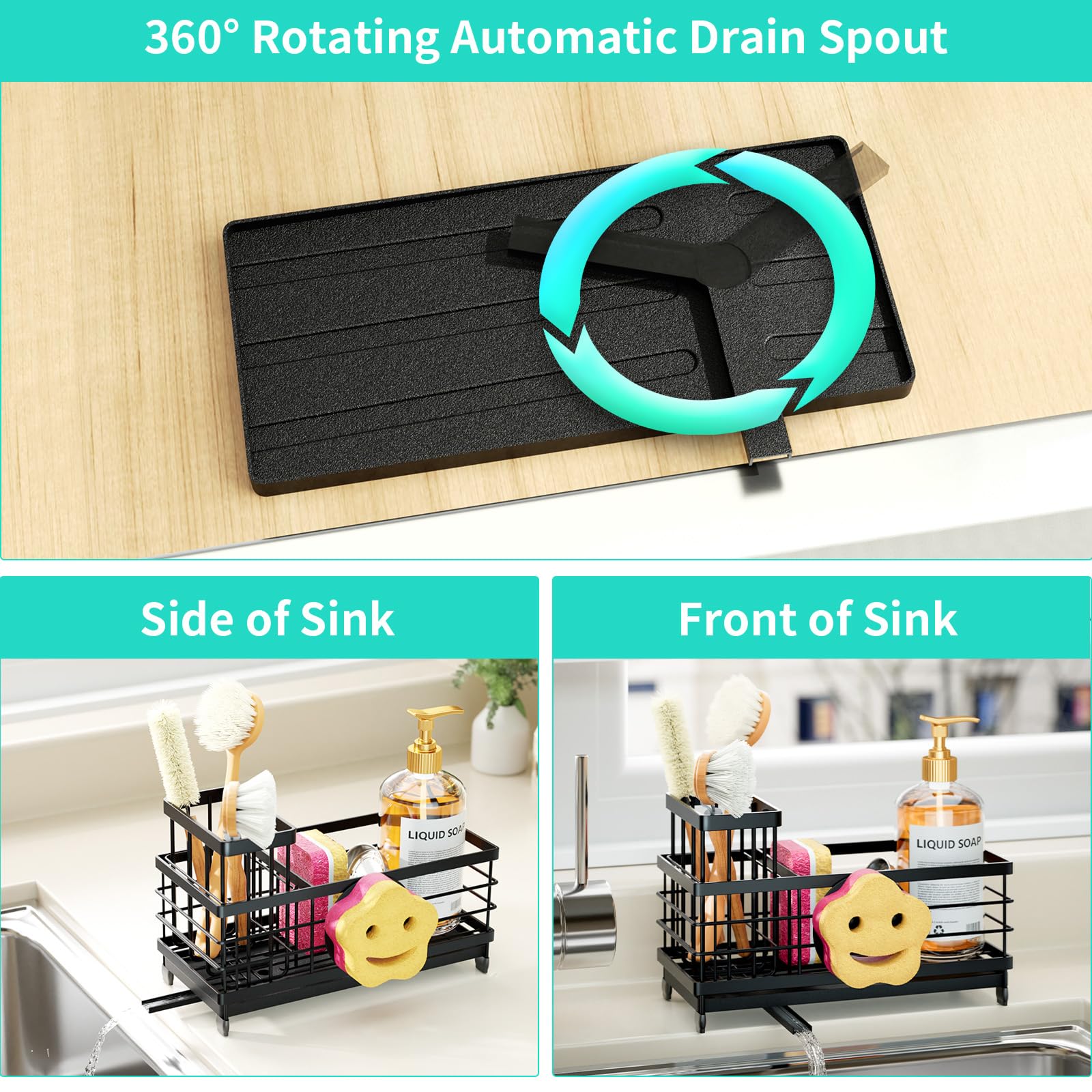 Sponge Holder for Kitchen Sink