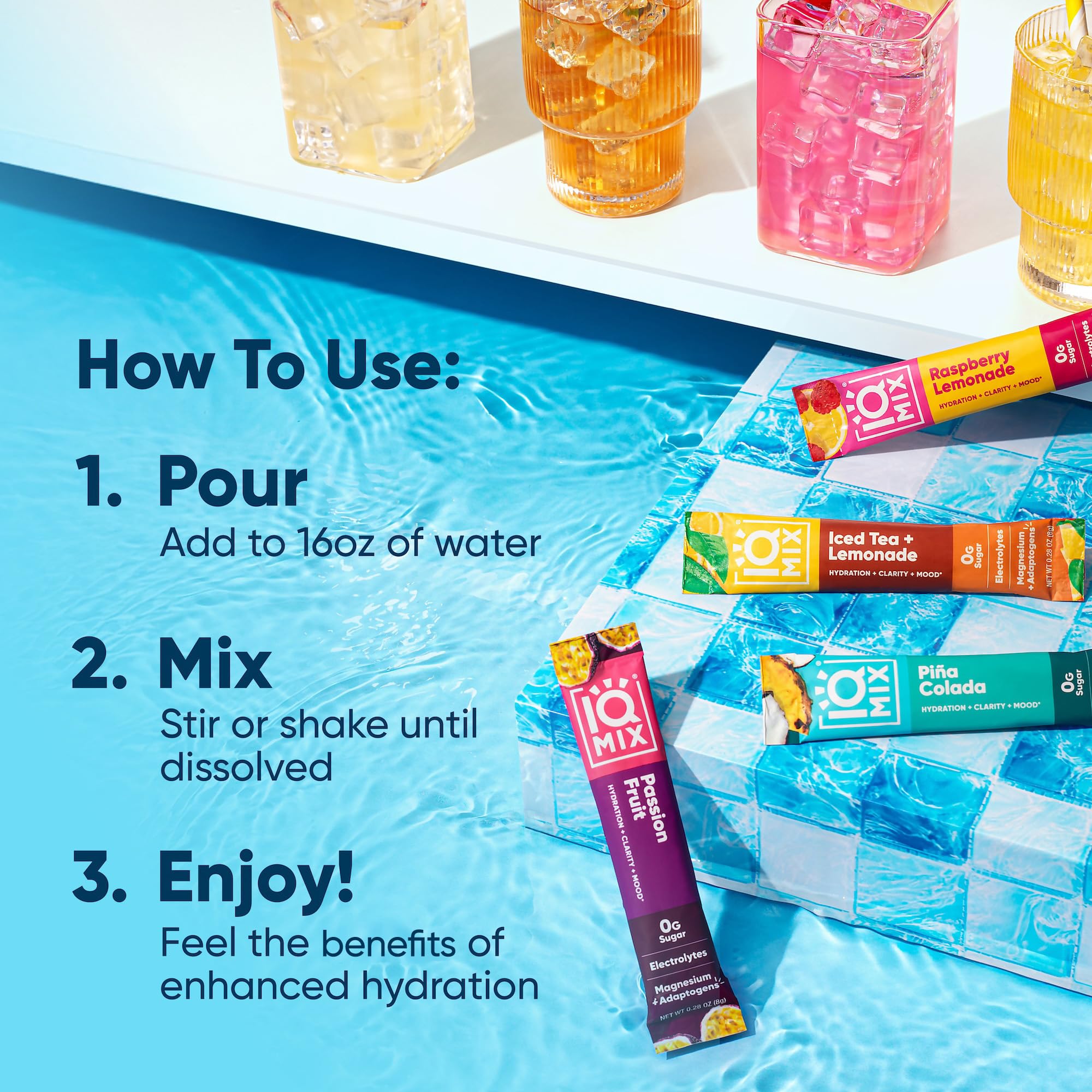 IQMIX Hydration Electrolytes Powder Packets (20 Count)