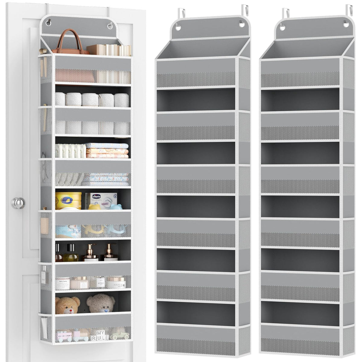 2 Pack Over The Door Organizer (2 Count)