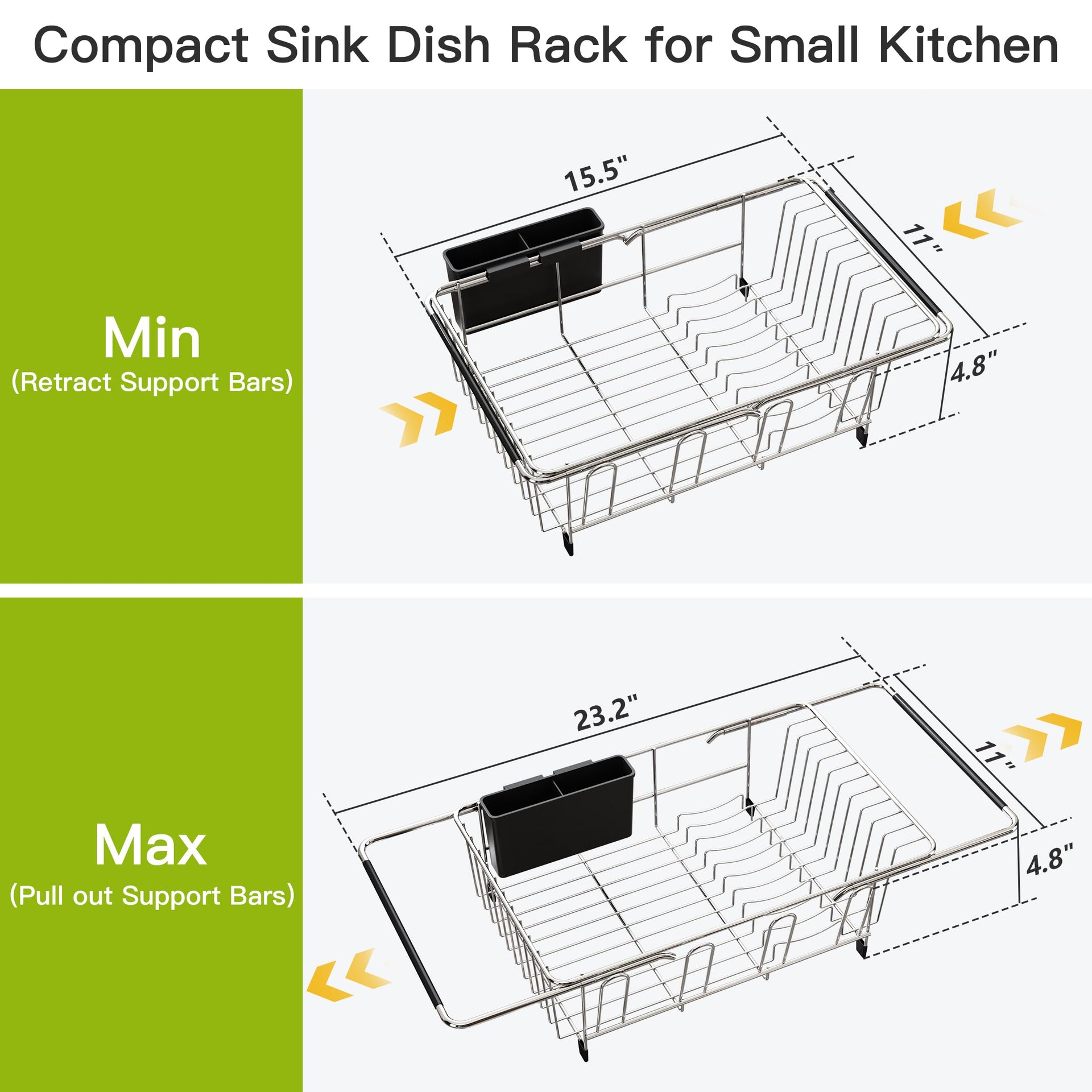 Dish Drying Rack in Sink