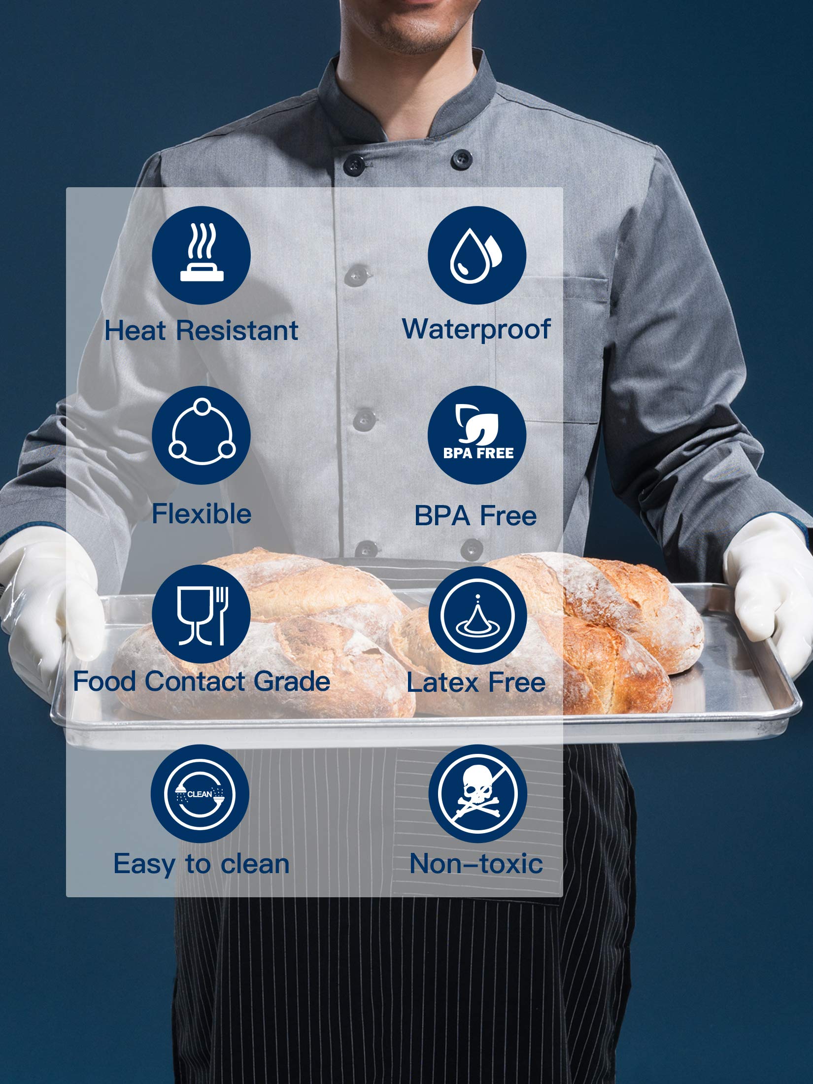 LANON Wahoo Liquid Silicone Oven Mitts