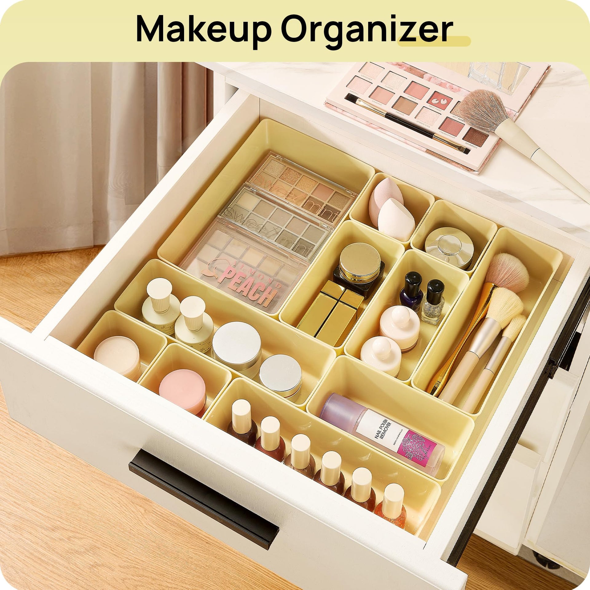 25 Pack Plastic Drawer Organizers with Non (25 Count)