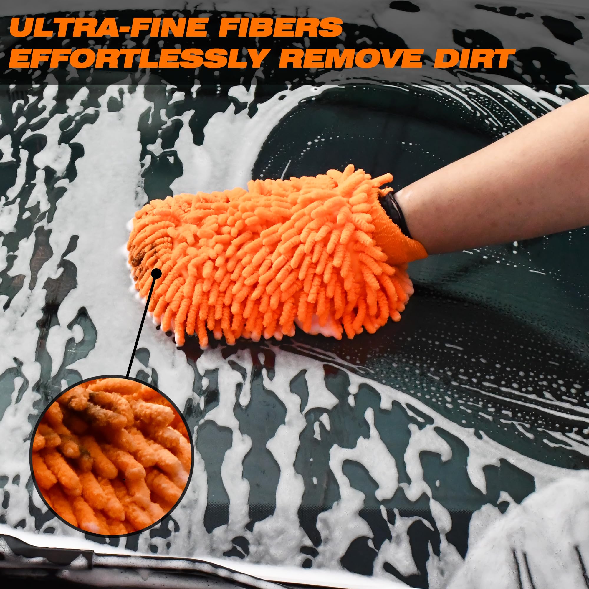 Microfiber Car Wash Mitt (2 Count)