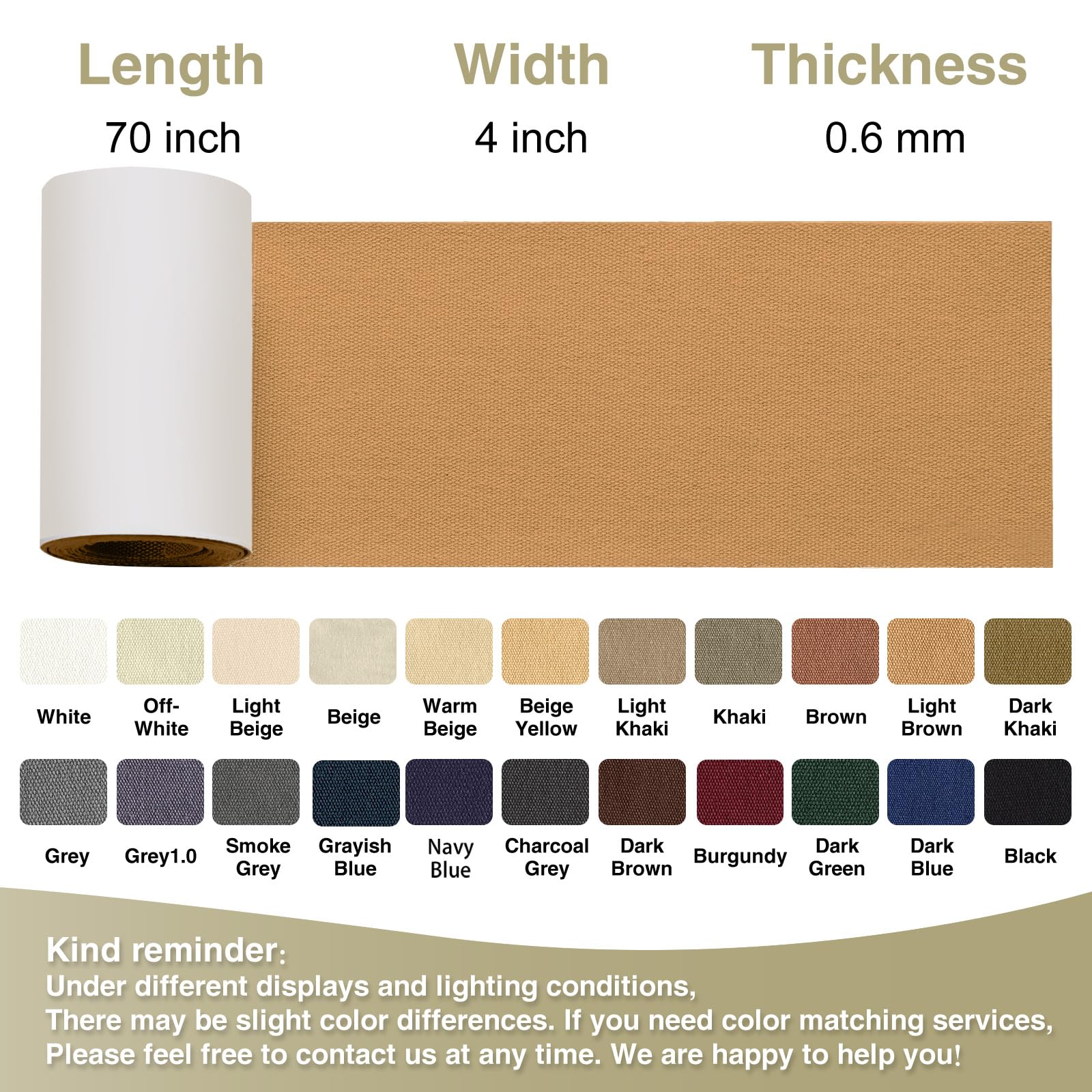 Canvas Repair Tape 4×70 Inch Waterproof Self