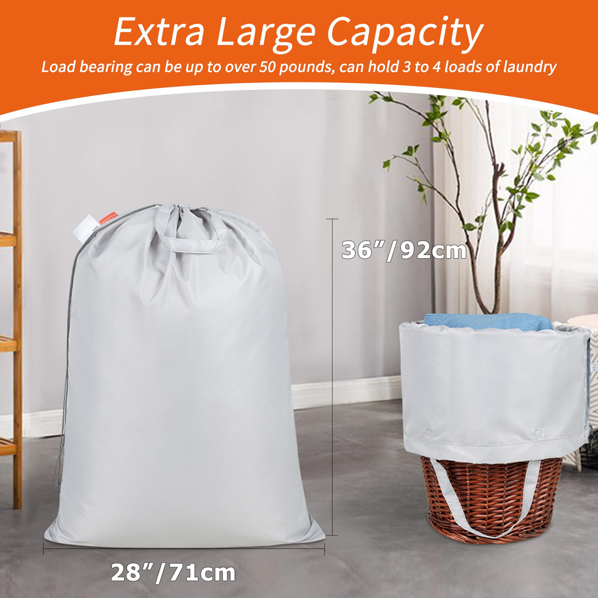 Extra Heavy Duty Laundry Bag with Handles