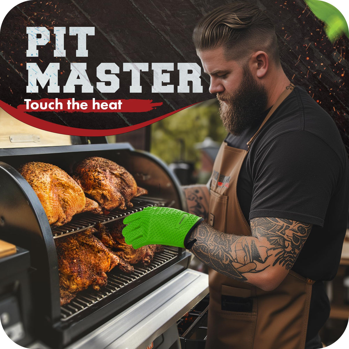 S Silicone Smoker BBQ Gloves
