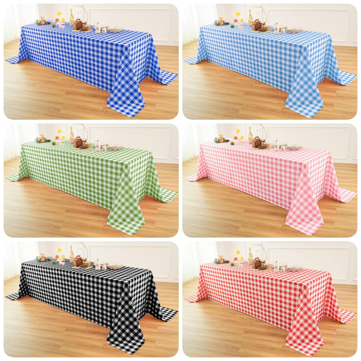 Classic Gingham Buffalo Tablecloth Fabric