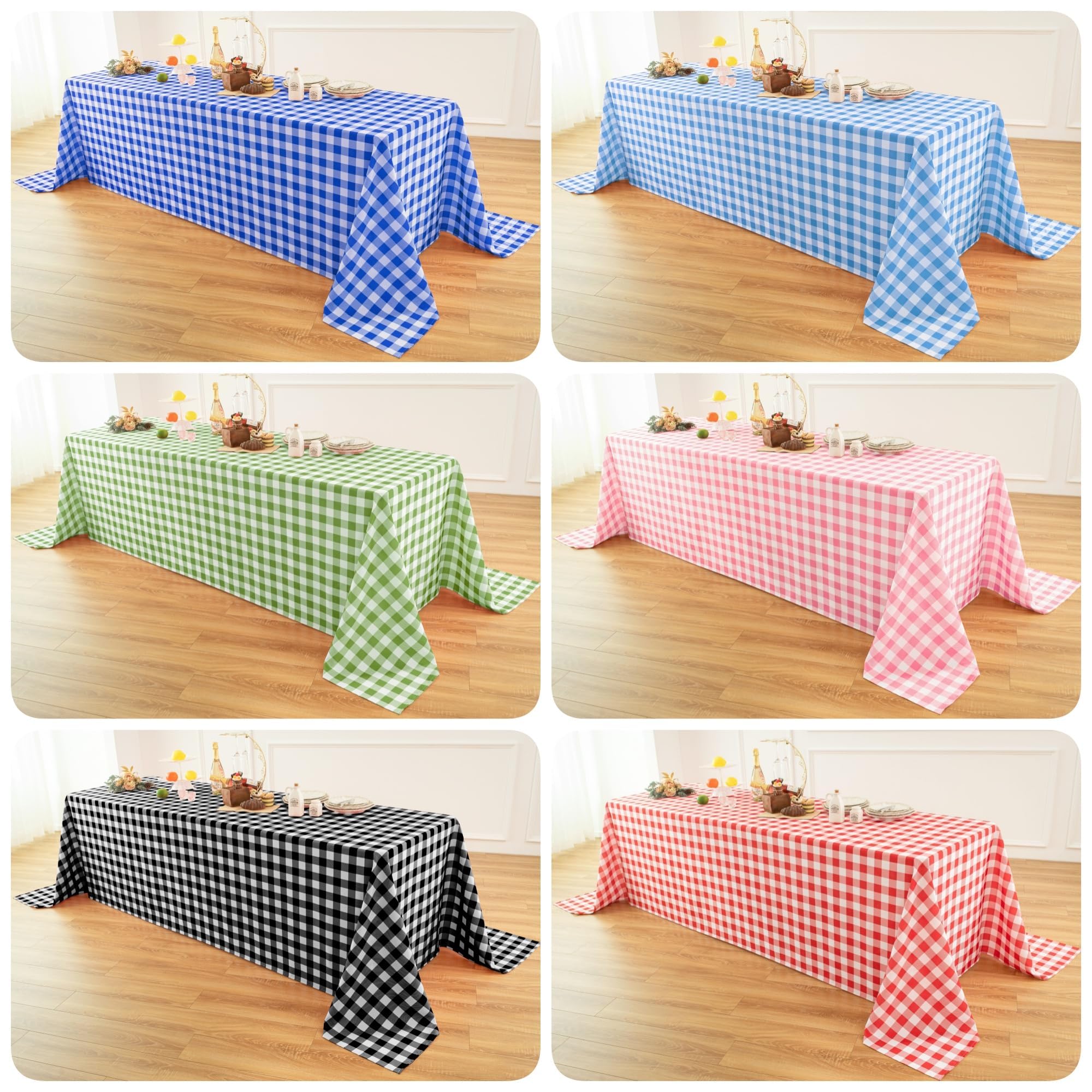 Classic Gingham Buffalo Tablecloth Fabric