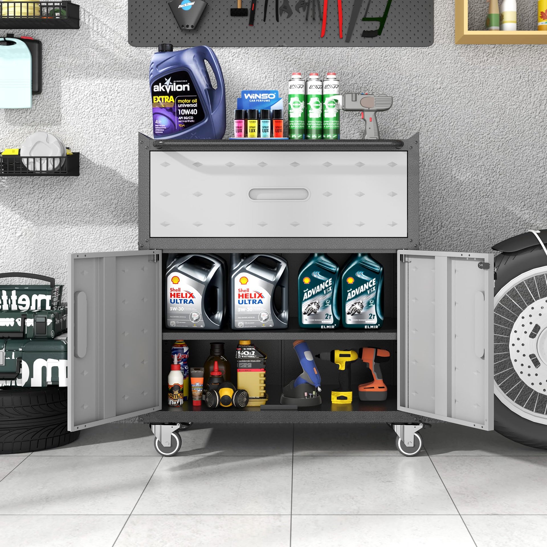 Metal Storage Cabinet for Garage