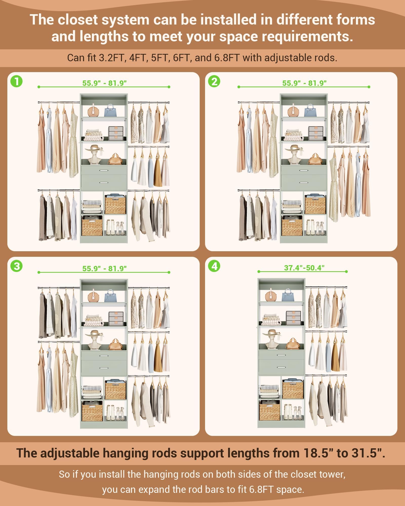 Small Closet System