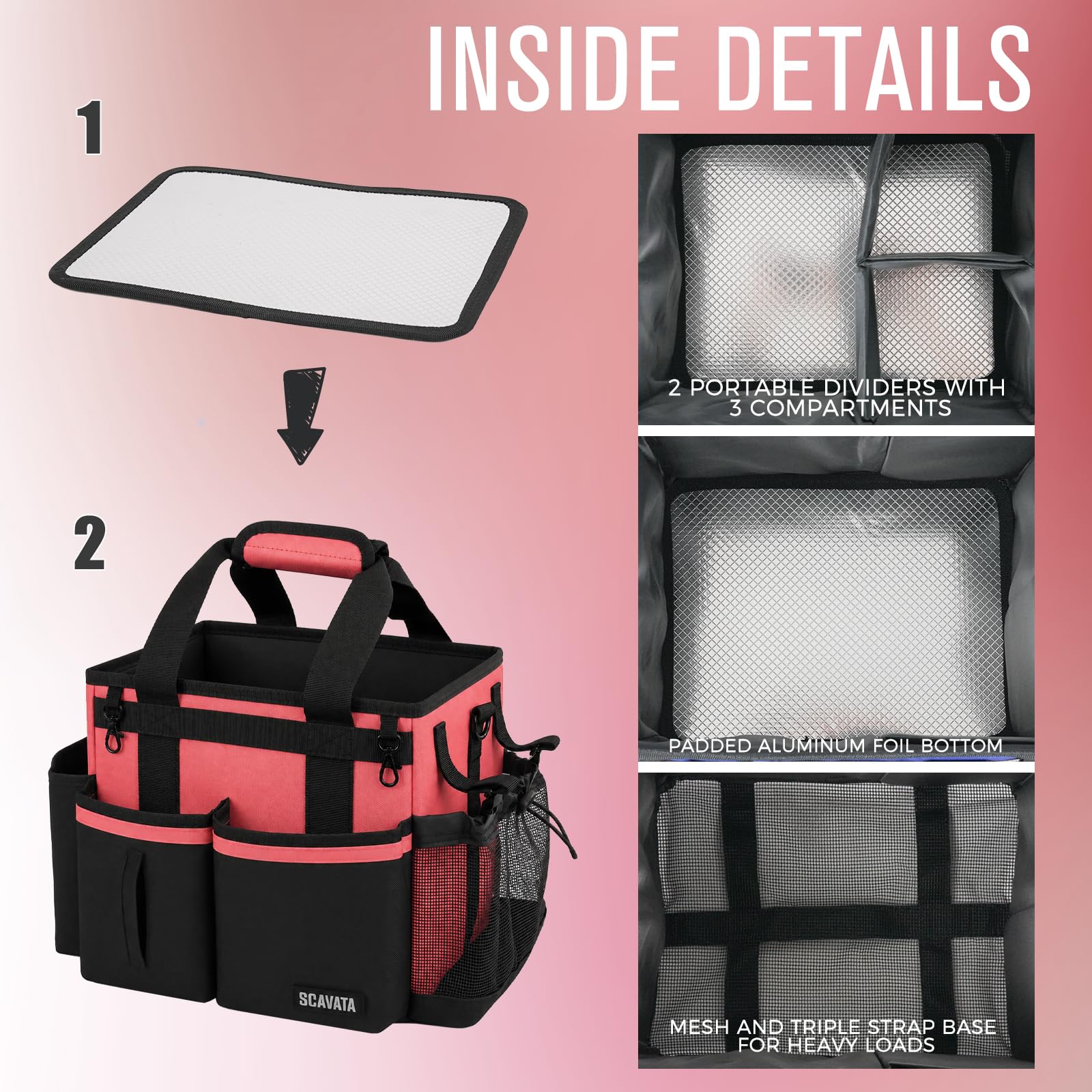 Compact Wearable Cleaning Caddy with Handle & Shoulder Straps