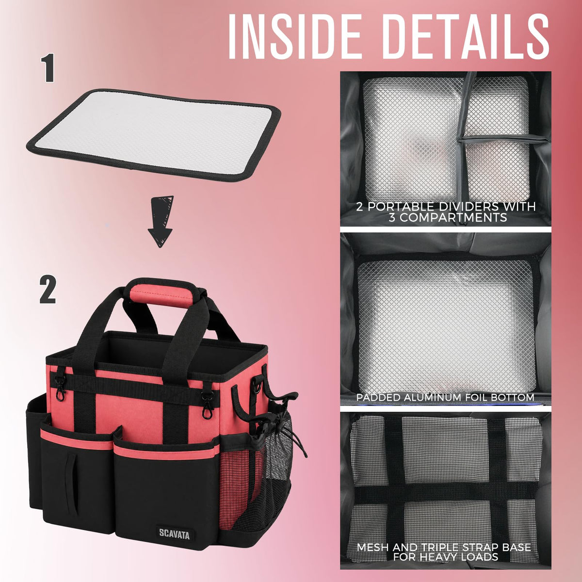 Compact Wearable Cleaning Caddy with Handle & Shoulder Straps