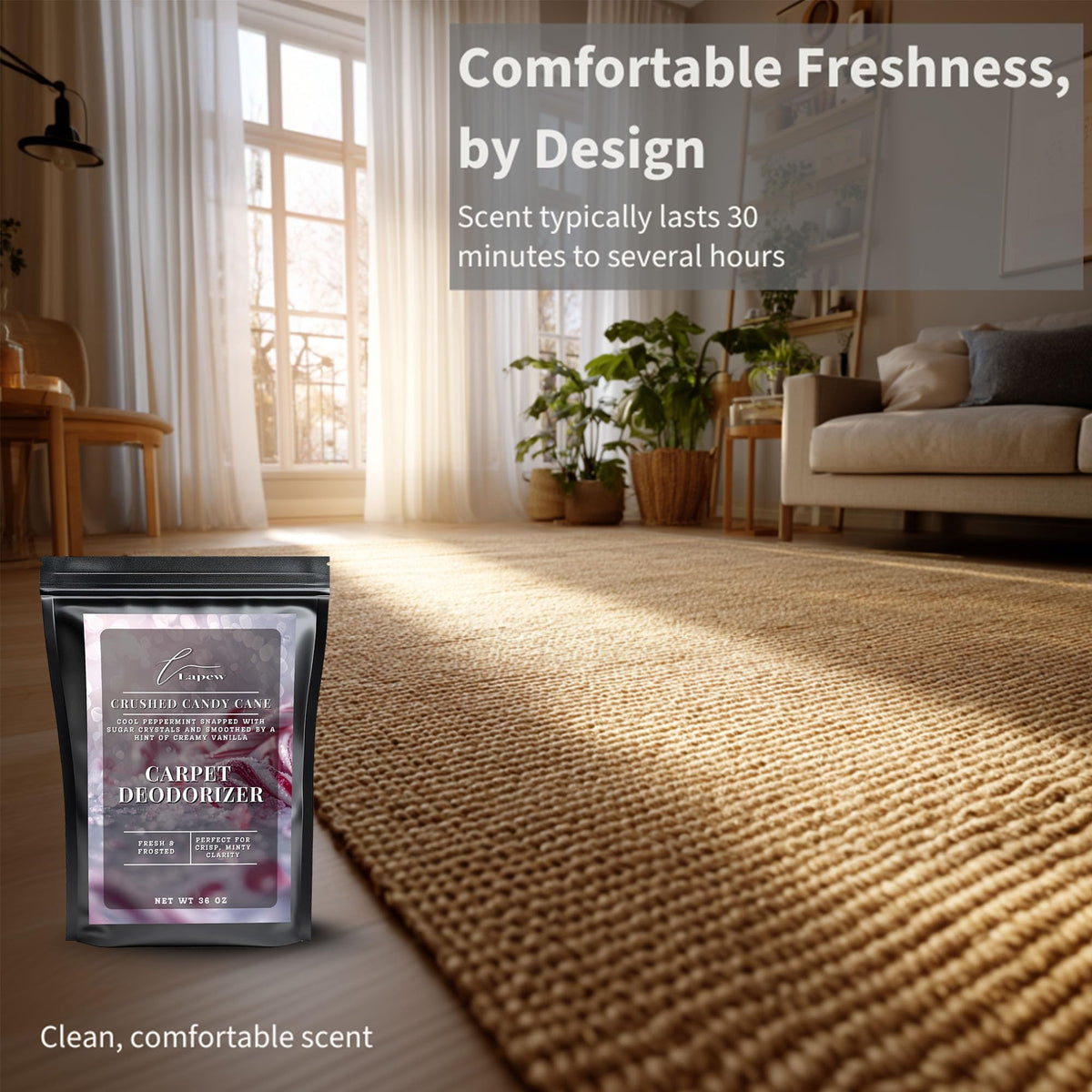 Crushed Candy Cane Carpet Deodorizer Powder (36 Ounce)
