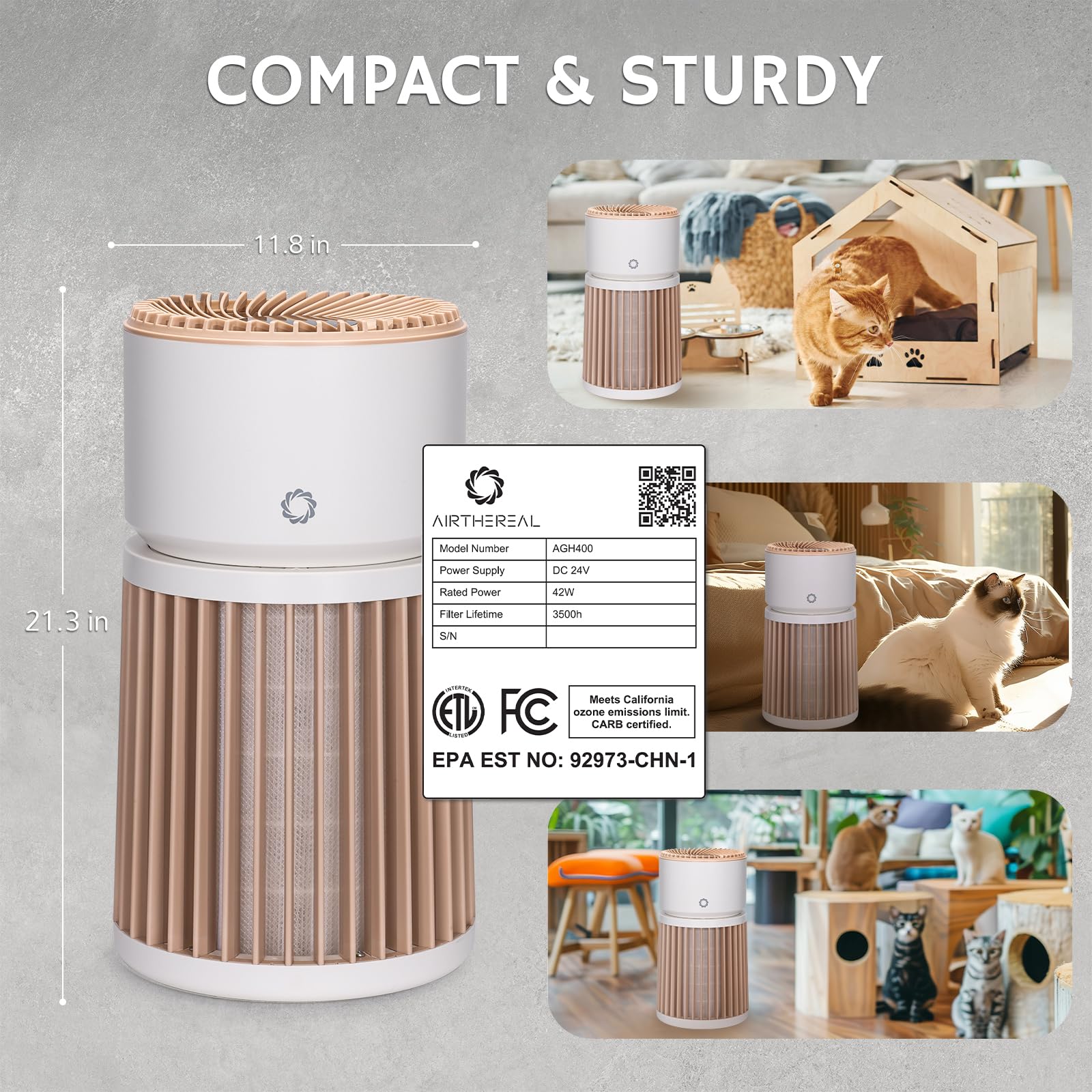 H13 HEPA Air Purifier Up to 2000 sq.ft