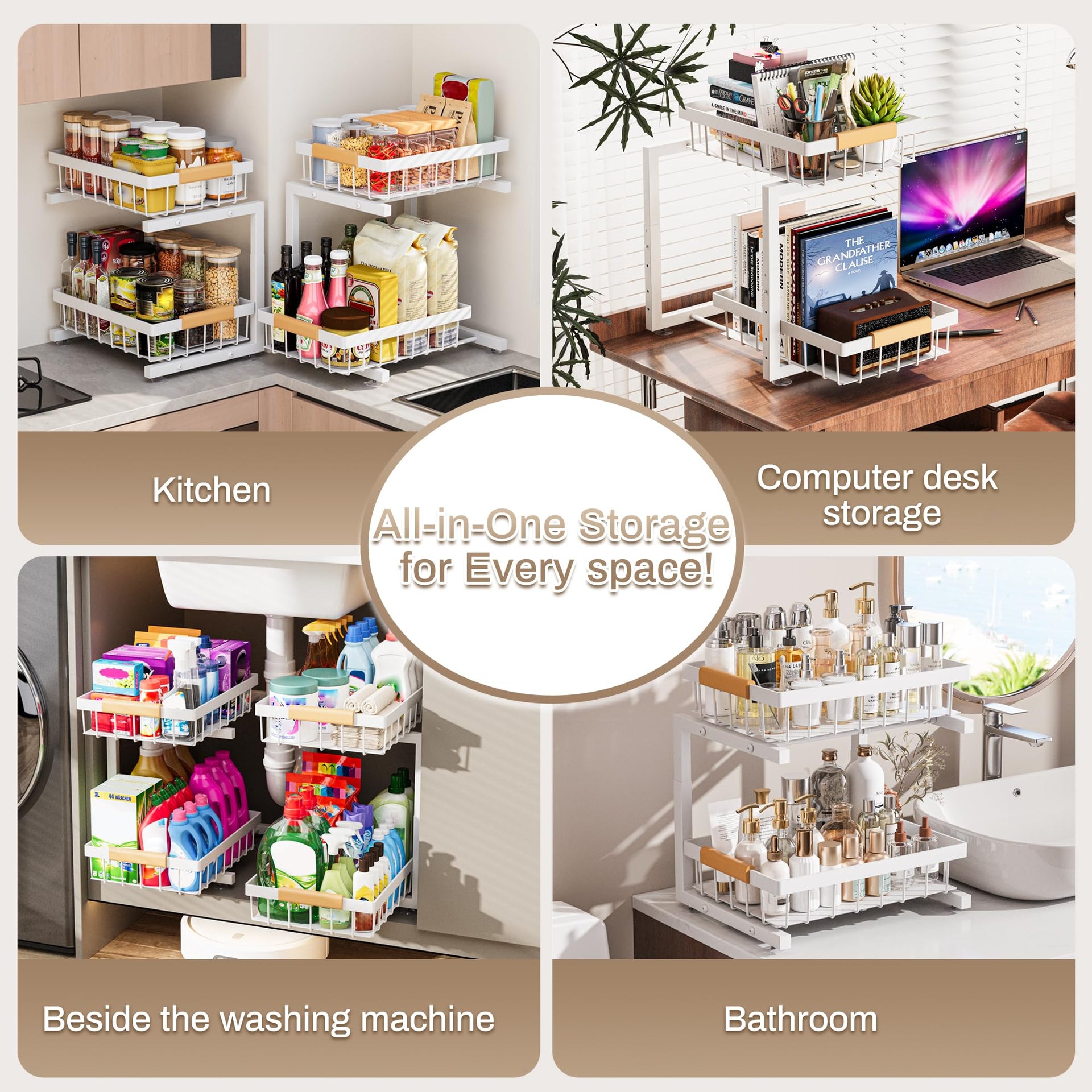 Under Sink Organizer 2 Pack (2 Count)