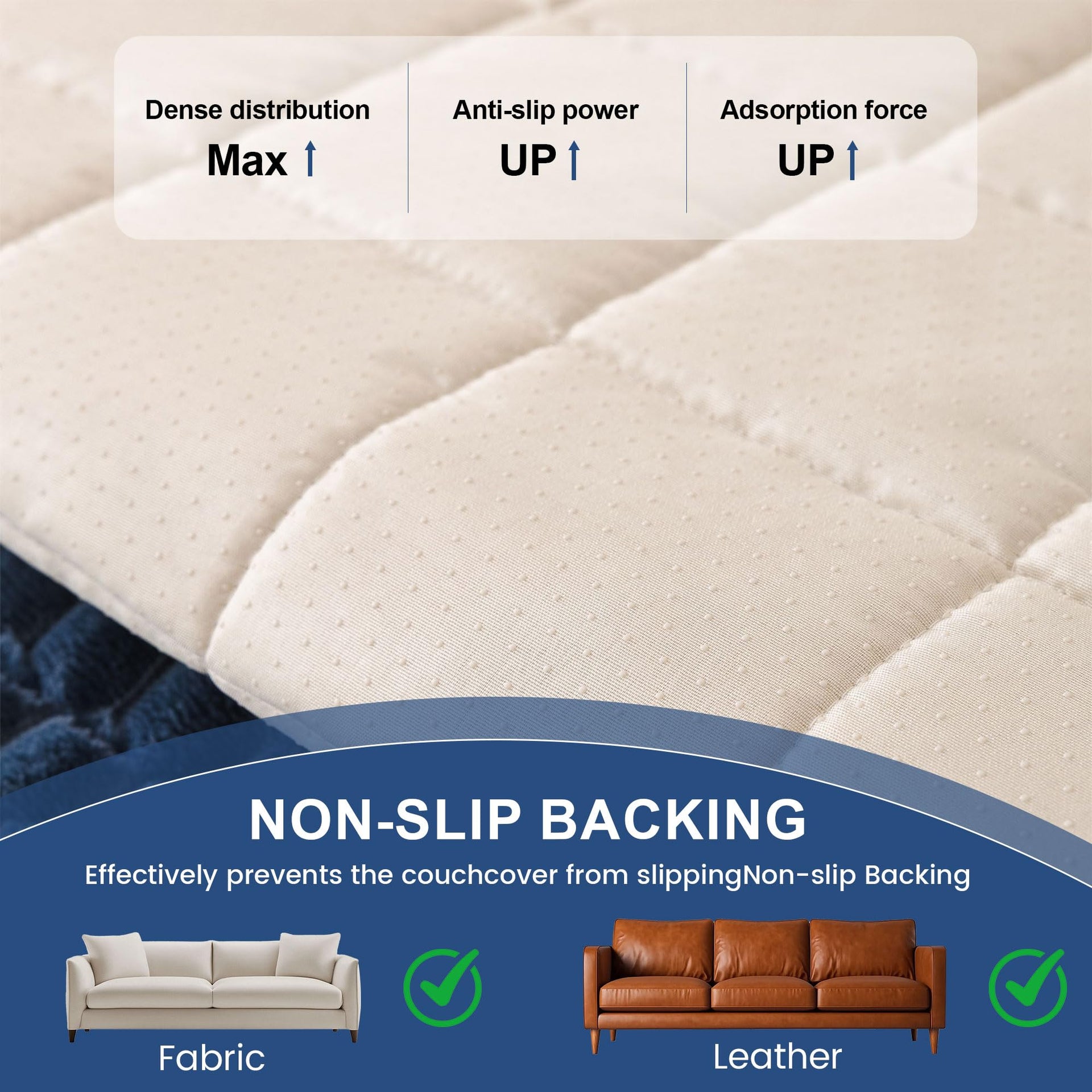 Couch Cover for Dogs Washable Non Slip Pet Couch Covers Sofa Protector (3 Count)